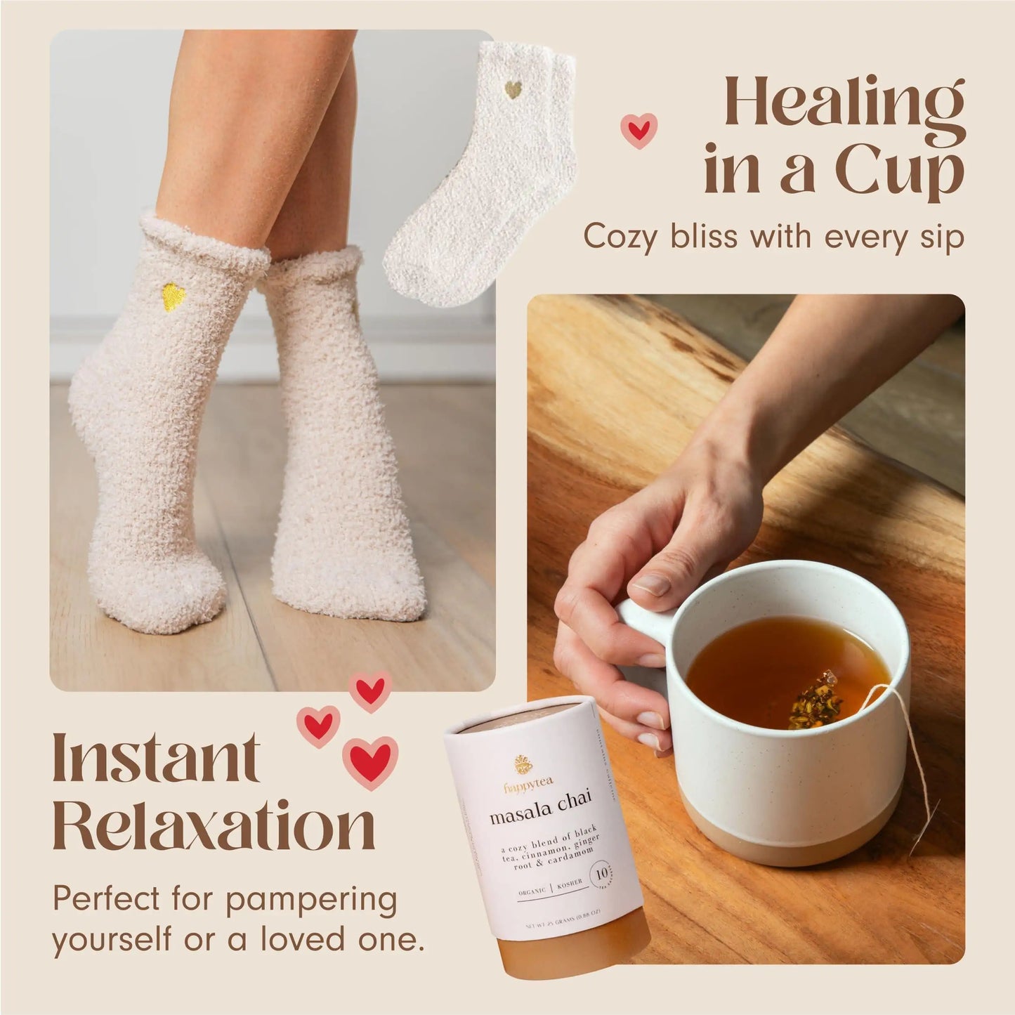 Luxury Organic Tea Gift Box β The Perfect Get Well & Self-Care Package for Women - Its Fine, I Am Fine