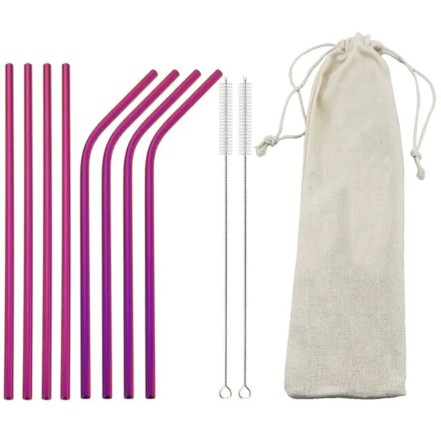 Eco Friendly Reusable Stainless Steel Straws - Its Fine, I Am Fine