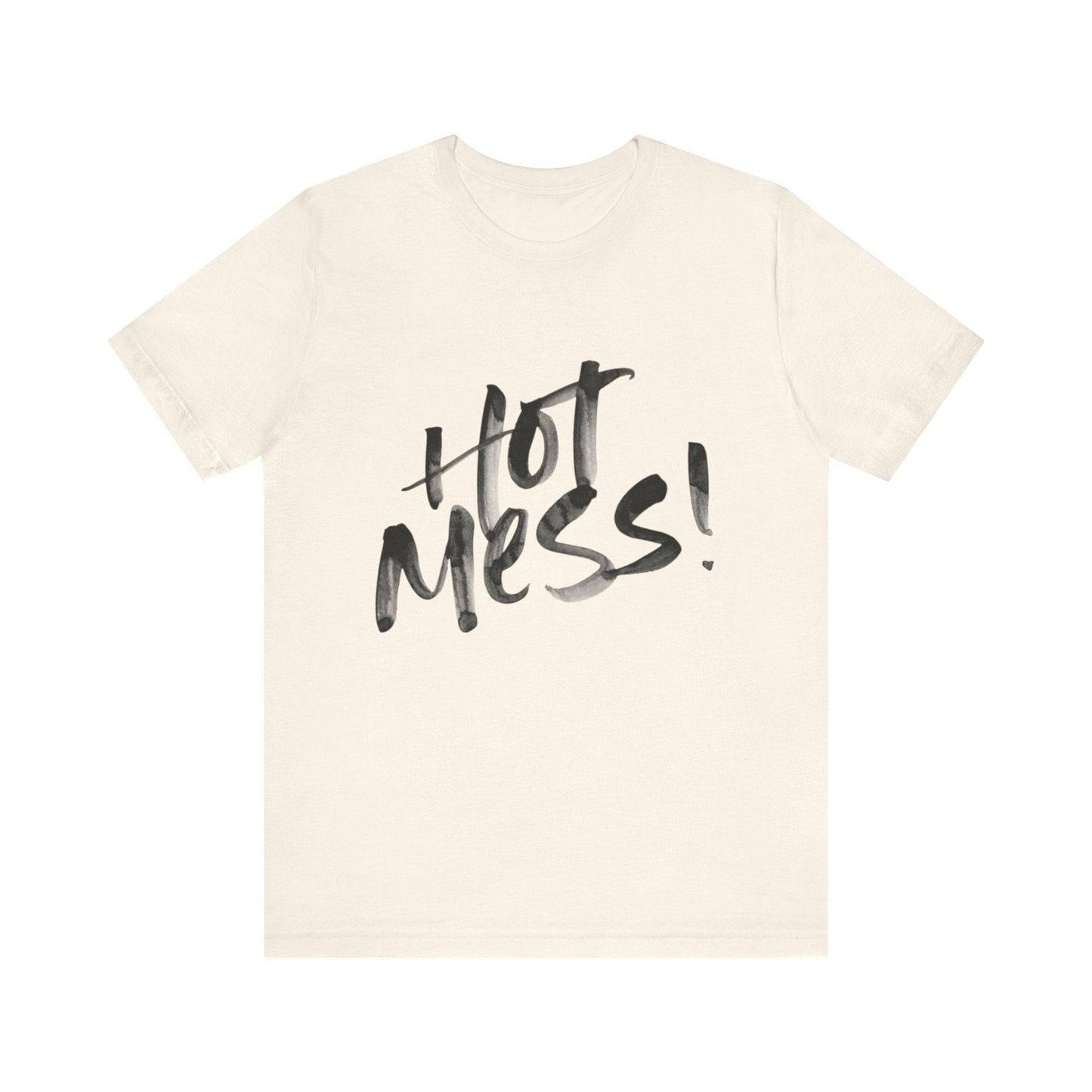 Funny Hot Mess Unisex Tee, Casual Wear, Gift for Friends, Humor Shirt, Everyday Comfort, Perfect for Birthdays - Its Fine, I Am Fine