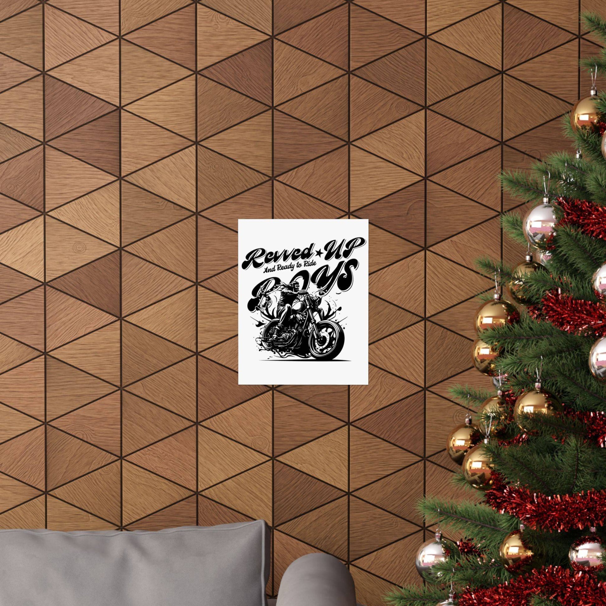 Revv'd Up Motorcycle Poster - Perfect for Bikers & Enthusiasts - Its Fine, I Am Fine