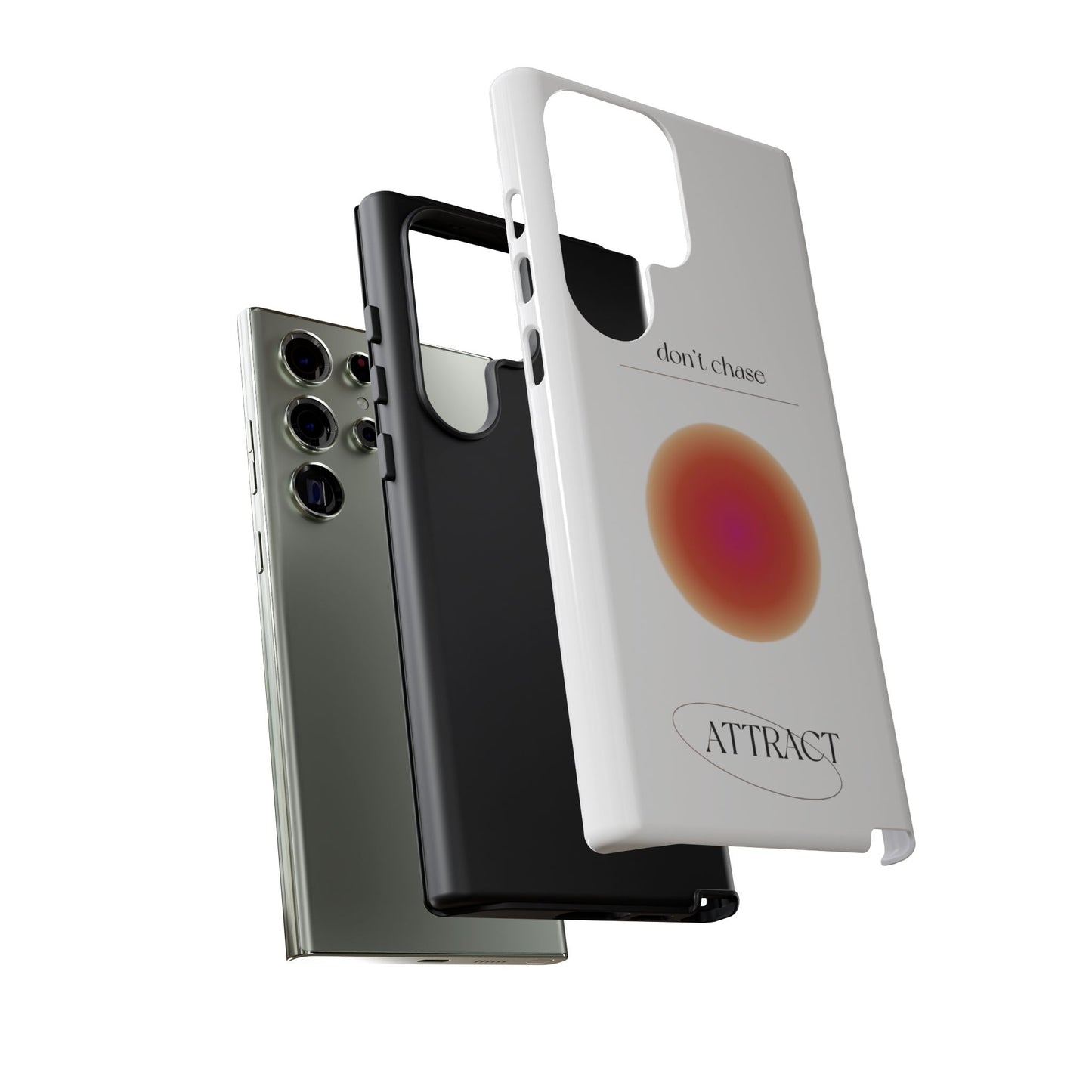 Phone Case, Don't Chase Attract Tough Cases, Durable Cover, Protective Shell, Rugged Case, Impact Resistant, Phone Accessory