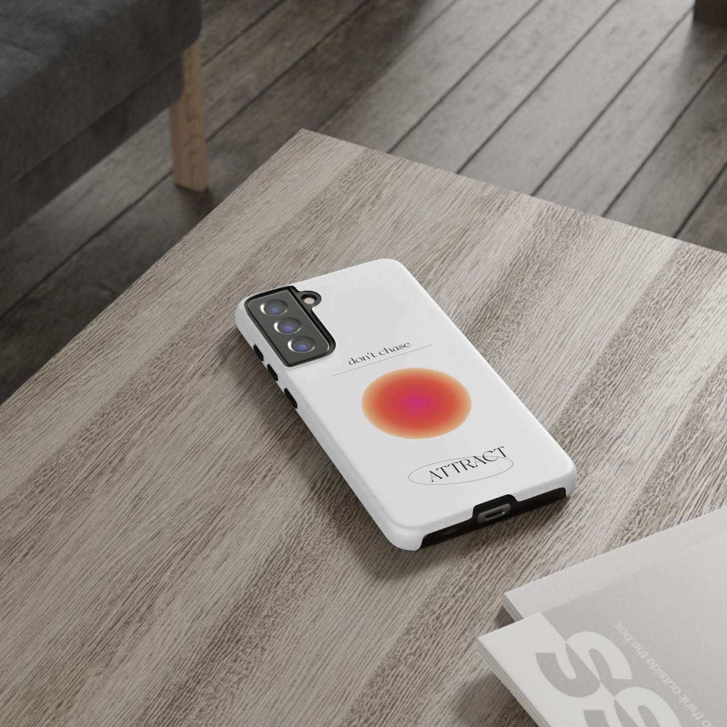 Phone Case, Don't Chase Attract Tough Cases, Durable Cover, Protective Shell, Rugged Case, Impact Resistant, Phone Accessory