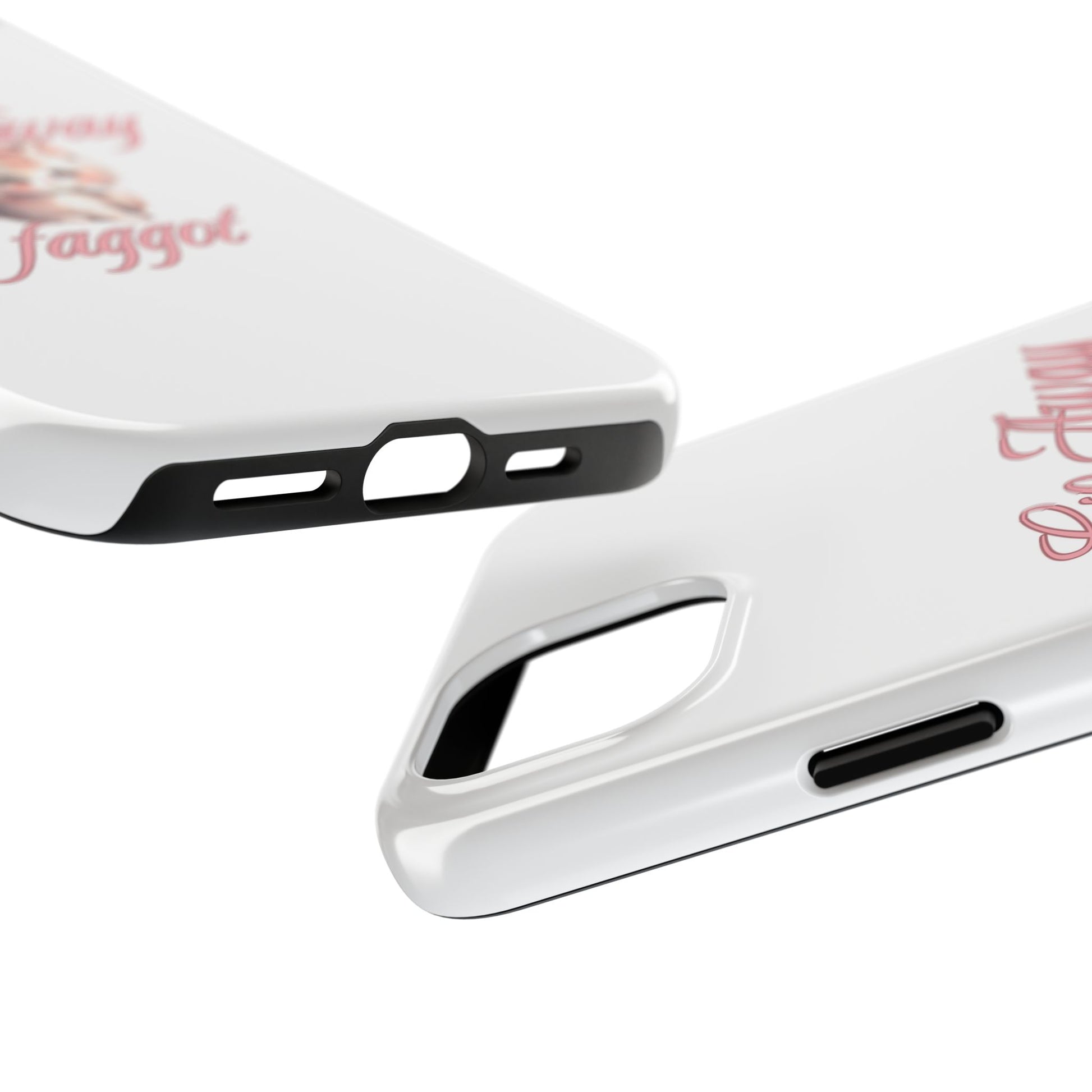 Cute Cat Tough Phone Case - Go Away Design - Its Fine, I Am Fine