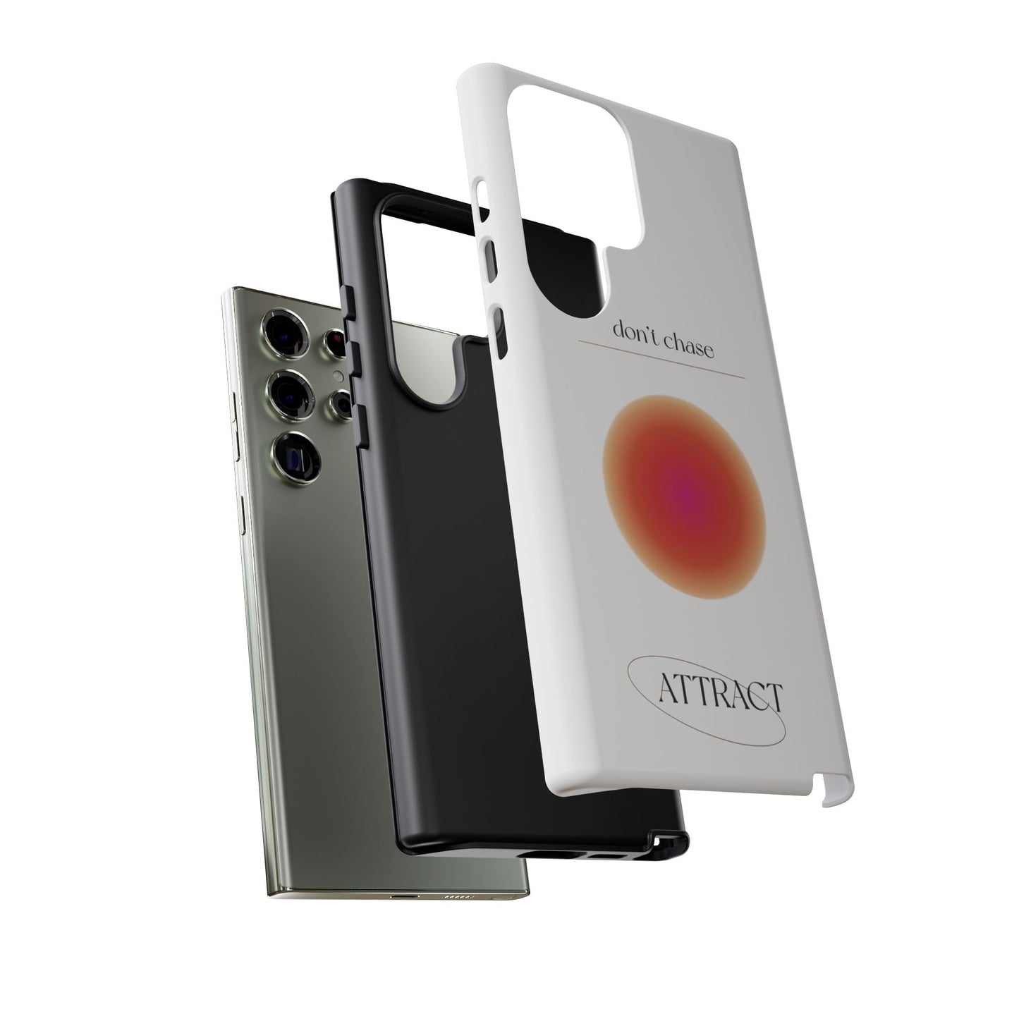 Phone Case, Don't Chase Attract Tough Cases, Durable Cover, Protective Shell, Rugged Case, Impact Resistant, Phone Accessory