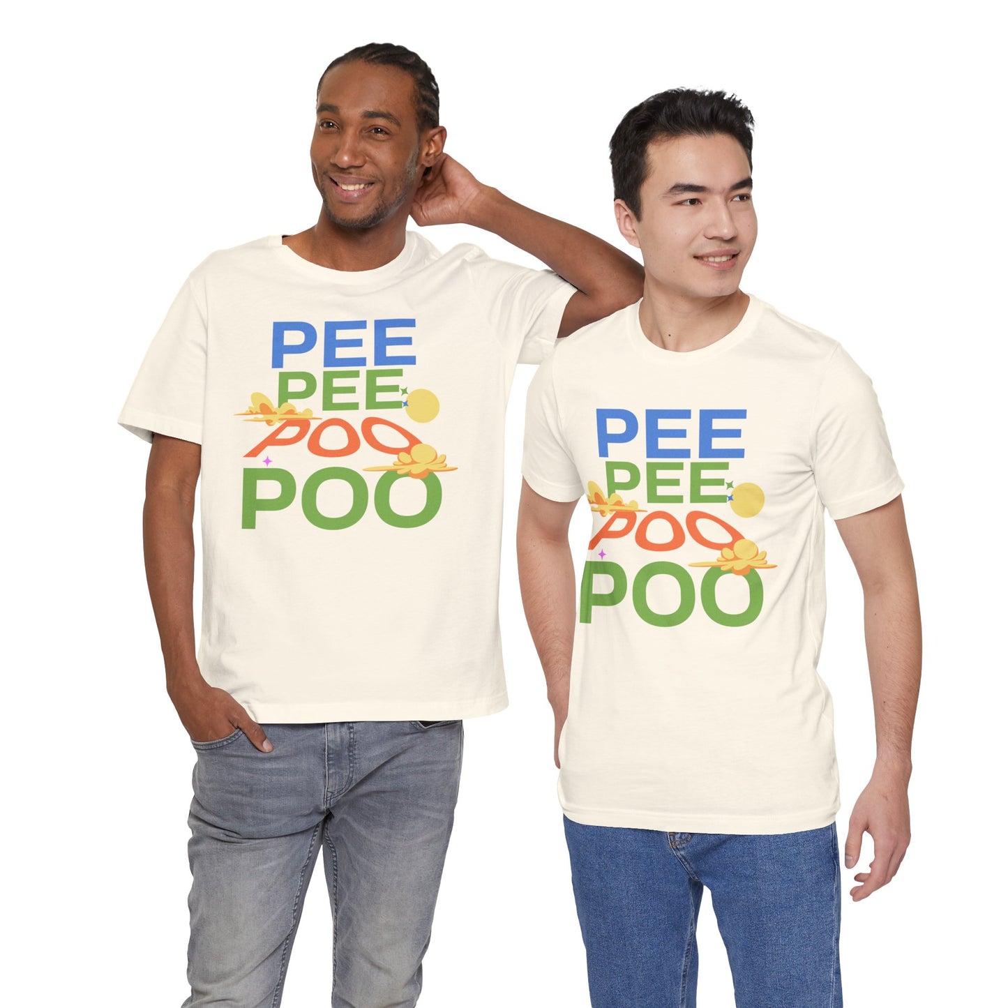 Fun Pee Pee Poo Graphic Tee - Its Fine, I Am Fine