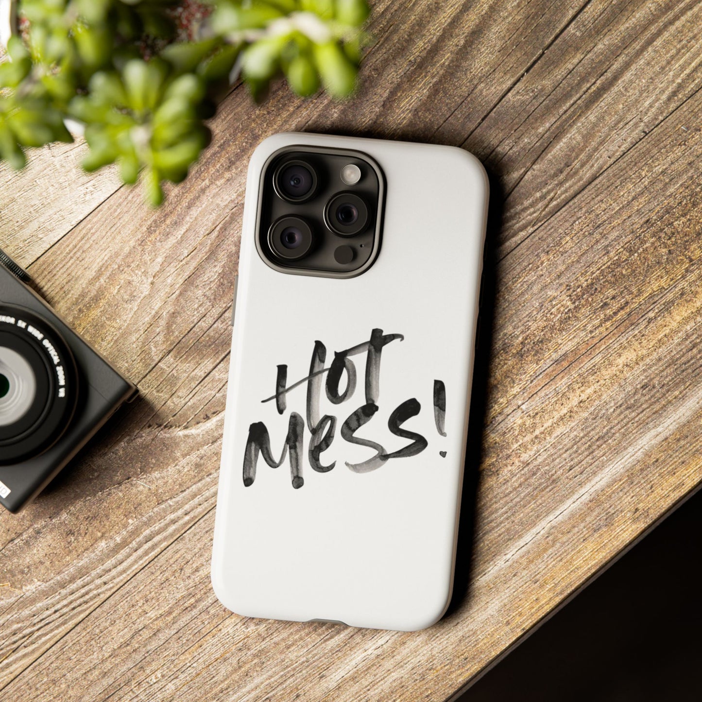 Hot Mess Phone Case, Fun Phone Cover, Gift for Her, Quirky Accessory, Stylish Mobile Case, Trendy Gift Idea