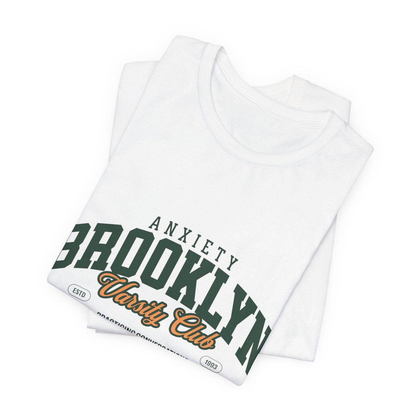 Brooklyn Anxiety Club Vintage Unisex T-Shirt | Funny Retro Graphic Tee for Everyday Comfort - Its Fine, I Am Fine