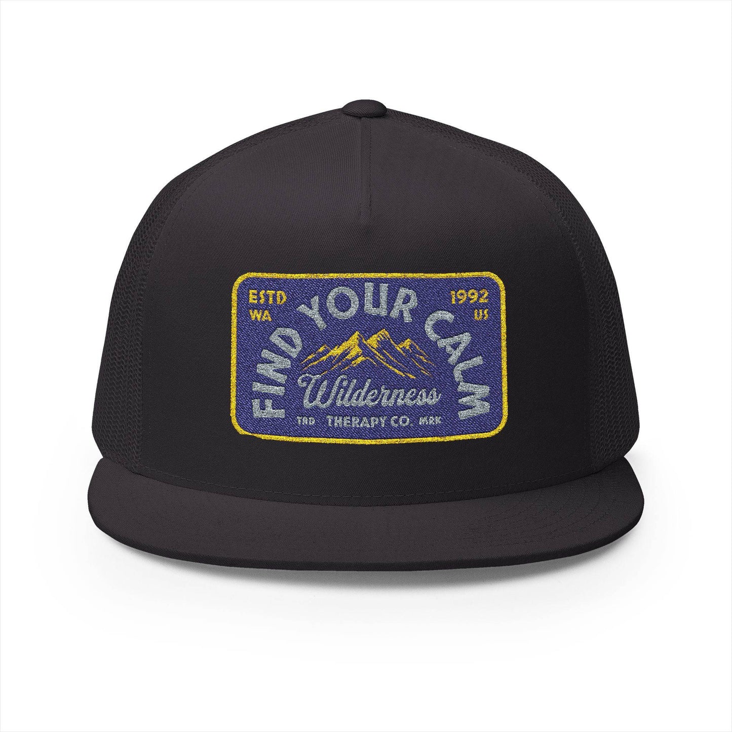 Vintage Embroidered Trucker Cap - 'Find Your Own Wilderness' - Its Fine, I Am Fine