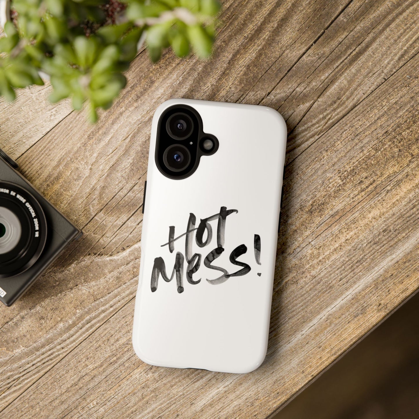 Hot Mess Phone Case, Fun Phone Cover, Gift for Her, Quirky Accessory, Stylish Mobile Case, Trendy Gift Idea