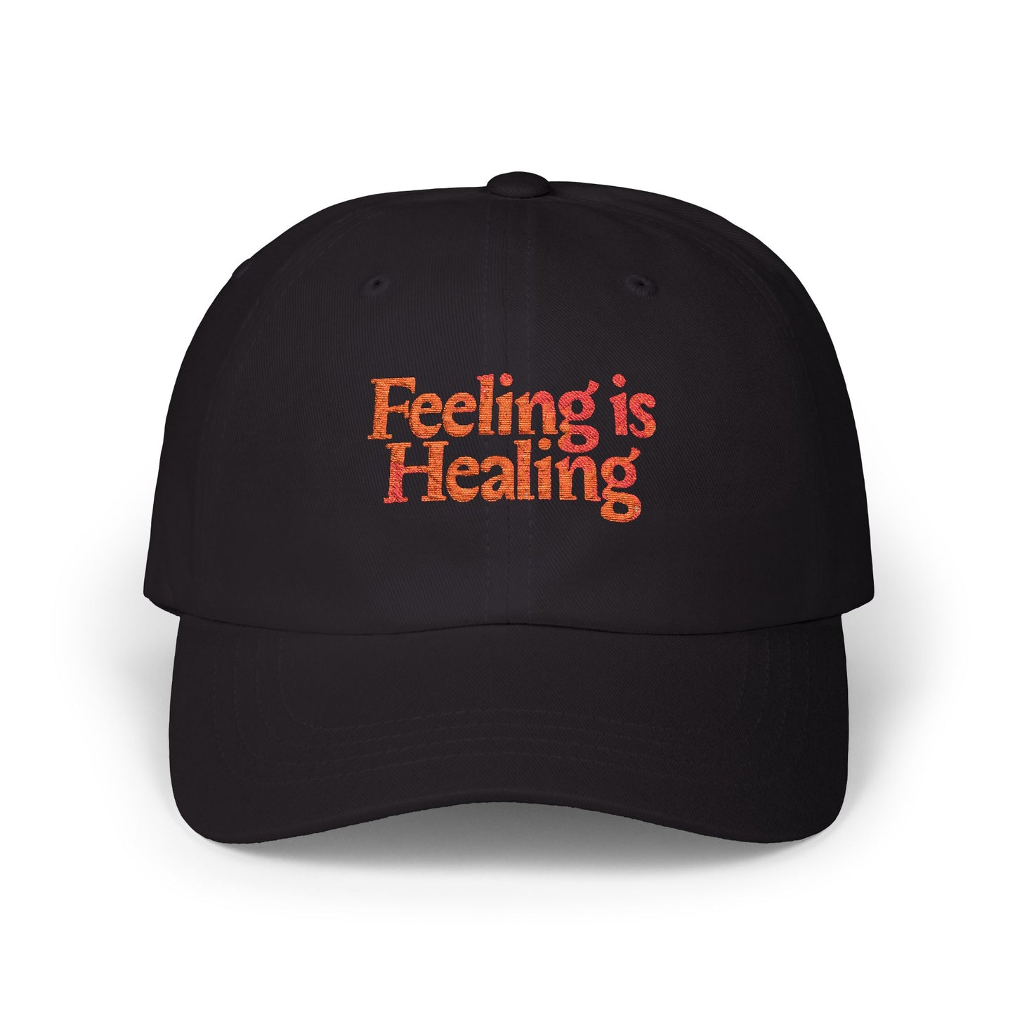 Inspirational Dad Cap - Feeling is Healing Hat, Gift for Dads, Wellness Cap, Motivational Headwear, Casual Style