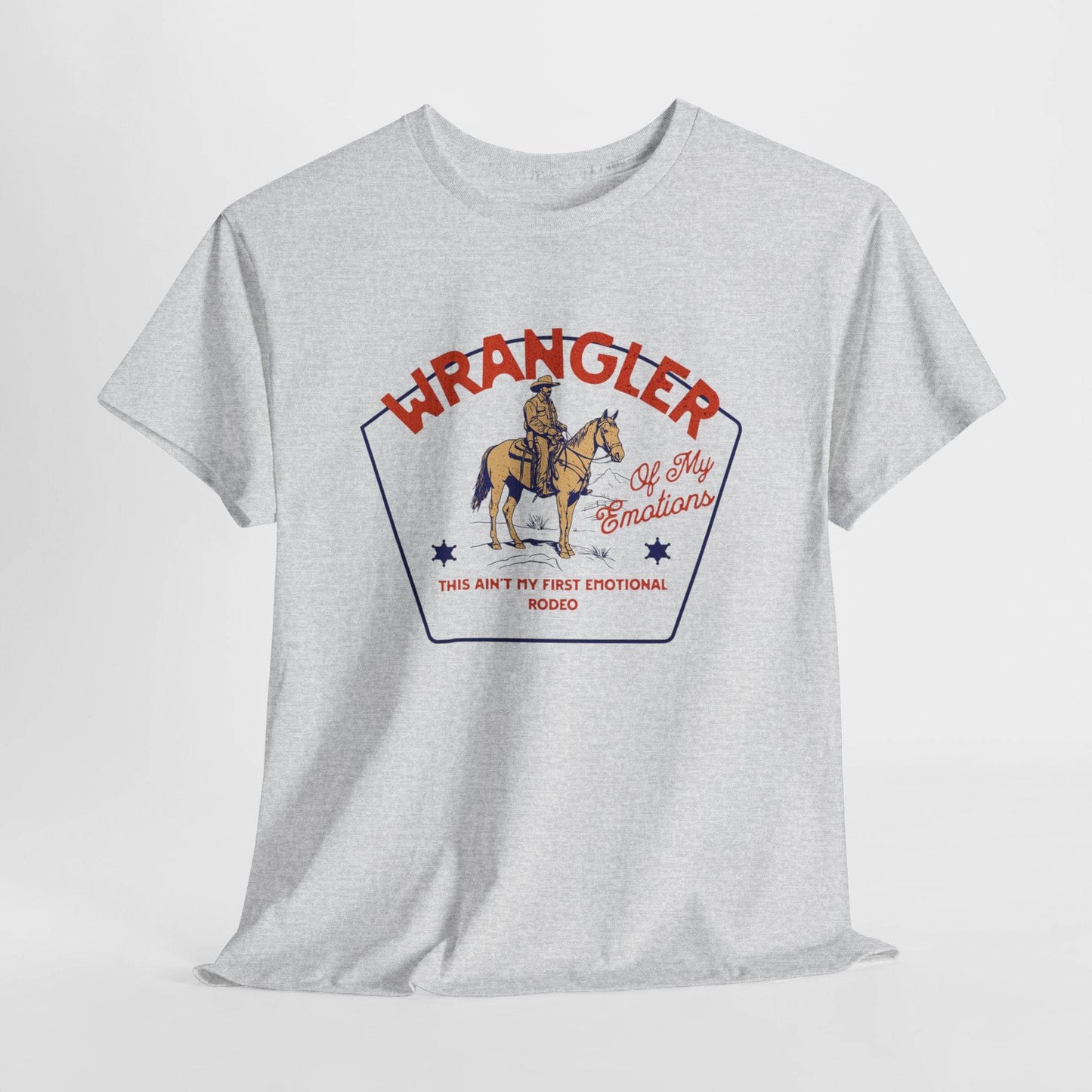 Vintage Wrangler Graphic Unisex T-Shirt – Funny Cowboy Mental Health Tee - Its Fine, I Am Fine