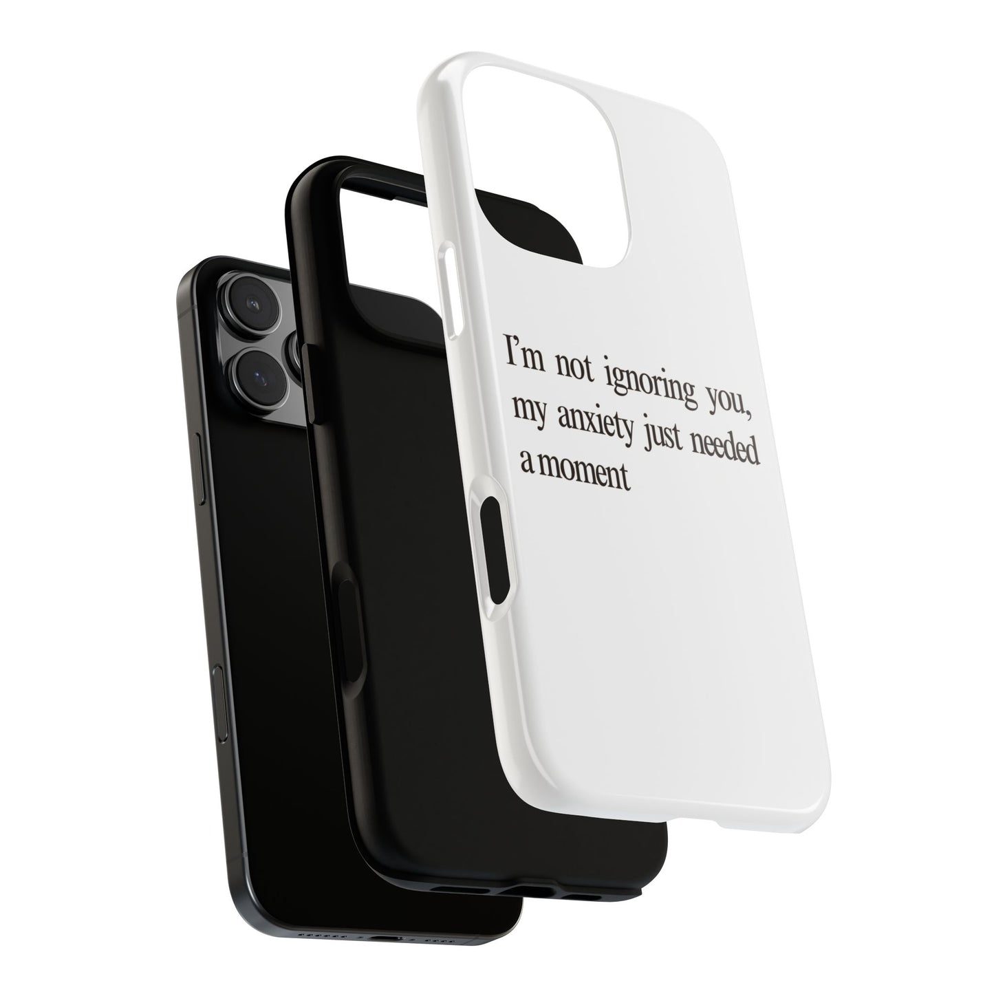 Anxiety Tough Phone Case, Stress Relief Gift, Mental Health Awareness, Protective Phone Cover, Inspirational Quote Case