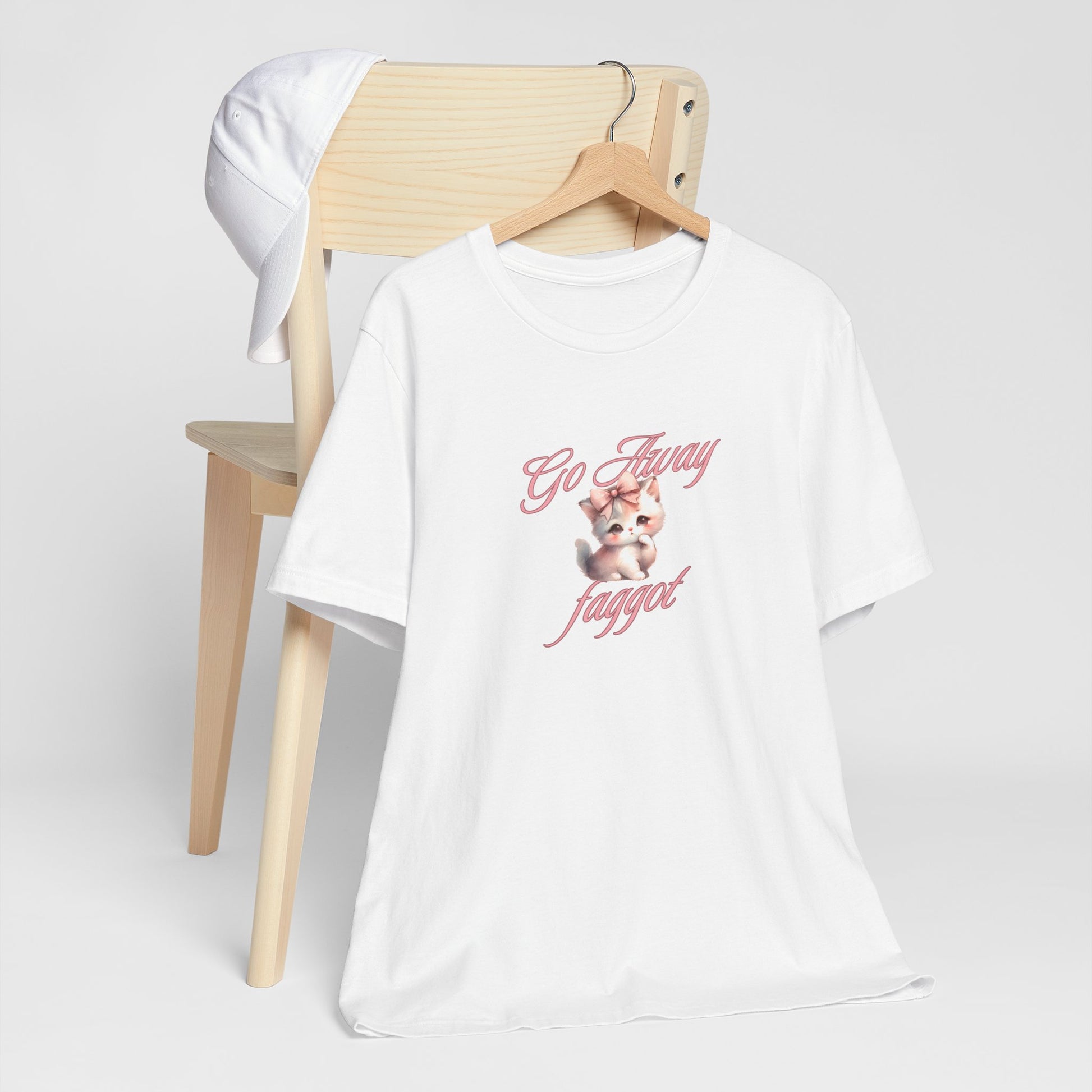 "Go Away "Unisex Jersey Tee - Bold Statement Shirt - Its Fine, I Am Fine