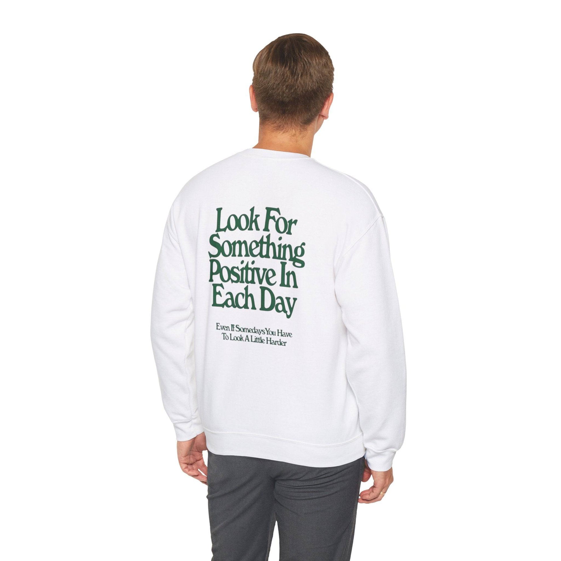 Positive Vibes Crewneck Sweatshirt, Inspirational Gift, Unisex Motivational Apparel, Everyday Comfort, Self-Care Fashion, Gift for Him or - Its Fine, I Am Fine
