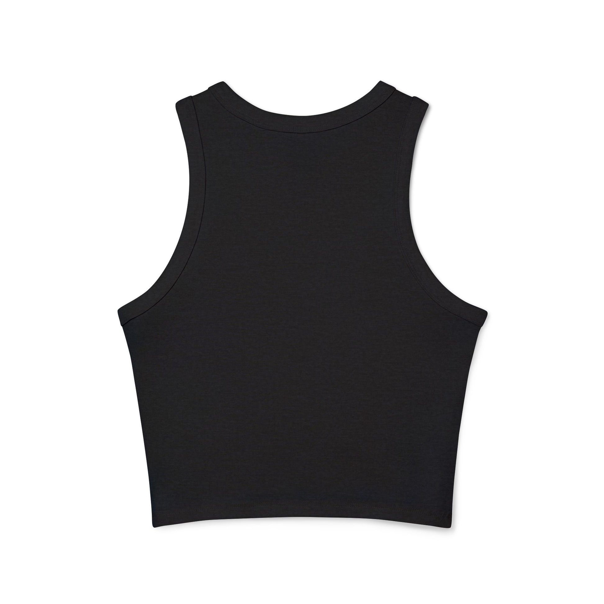 Cute & Sassy ‘Go Away’ Graphic Racer Tank Top for Women - Its Fine, I Am Fine