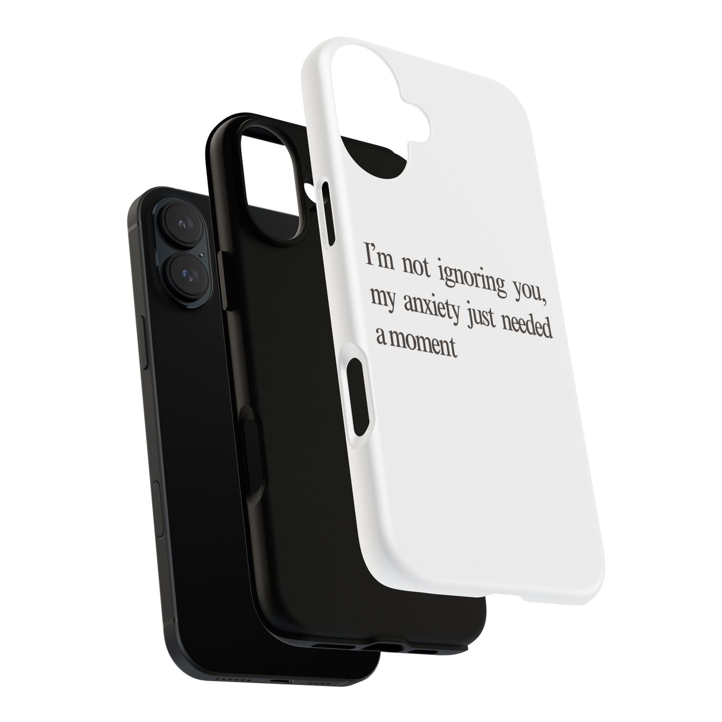 Anxiety Tough Phone Case, Stress Relief Gift, Mental Health Awareness, Protective Phone Cover, Inspirational Quote Case
