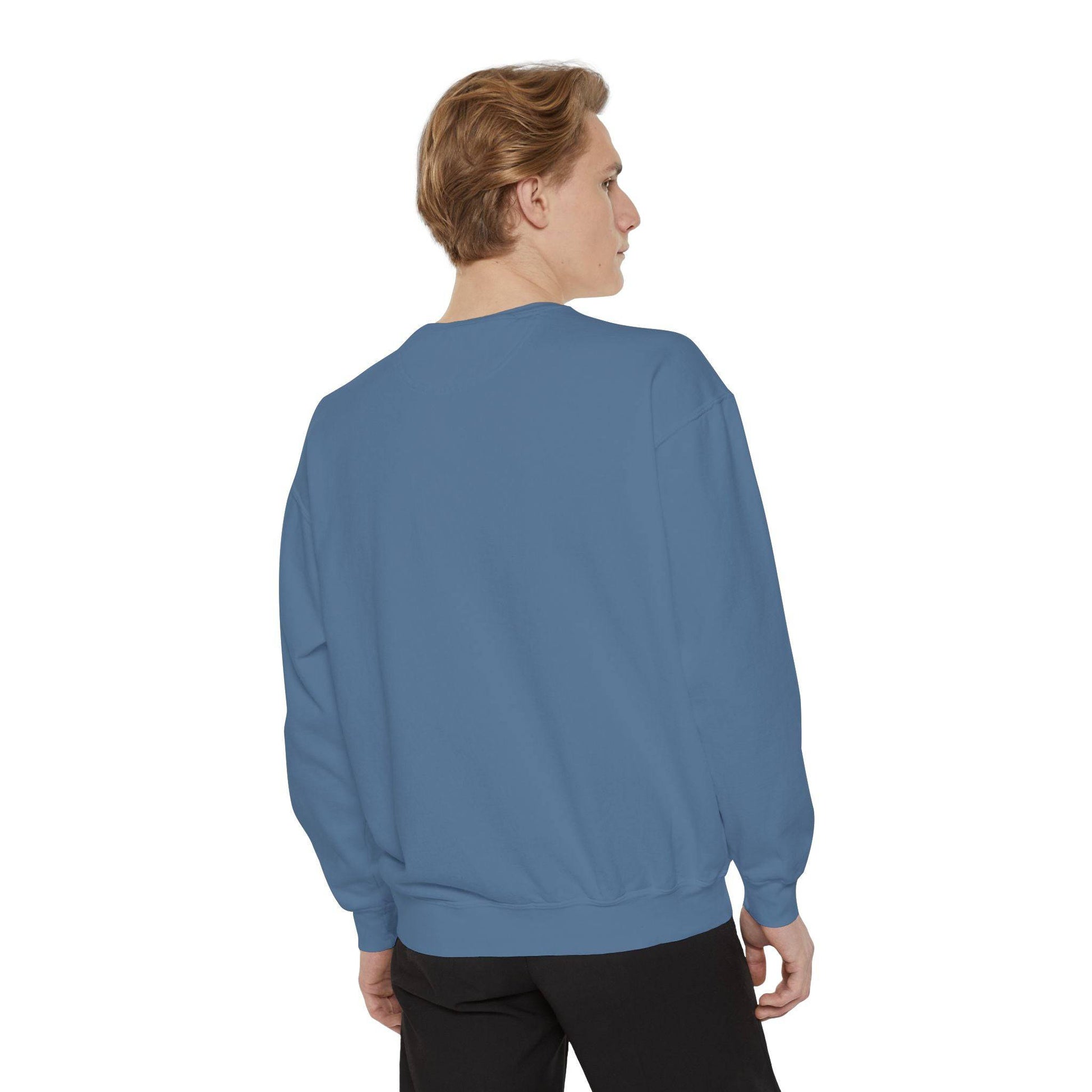 Mental Health League Unisex Garment-Dyed Sweatshirt - Anxiety Support Apparel - Its Fine, I Am Fine