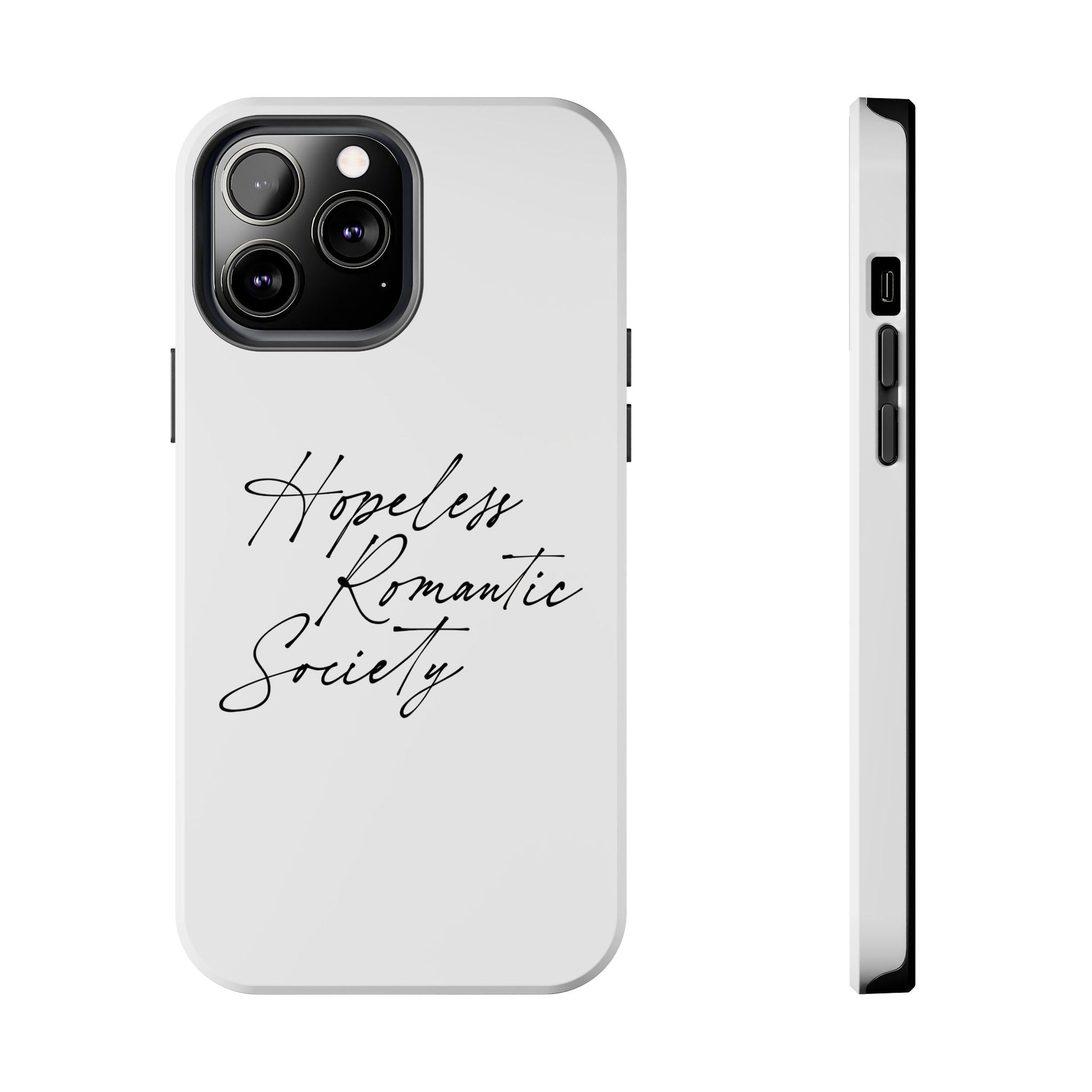 Hopeless Romantic Tough Phone Cases - Unique Gift Ideas, Valentine's Day Gift, Floral Phone Accessories, Love Quotes Cover, Protective Phone - Its Fine, I Am Fine