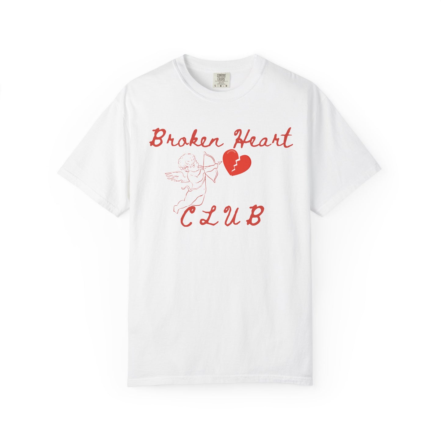 Broken Heart Club T-Shirt, Unisex Casual Tee, Cute Gift for Friends, Valentine's Day Wear, Funny Relationship Shirt