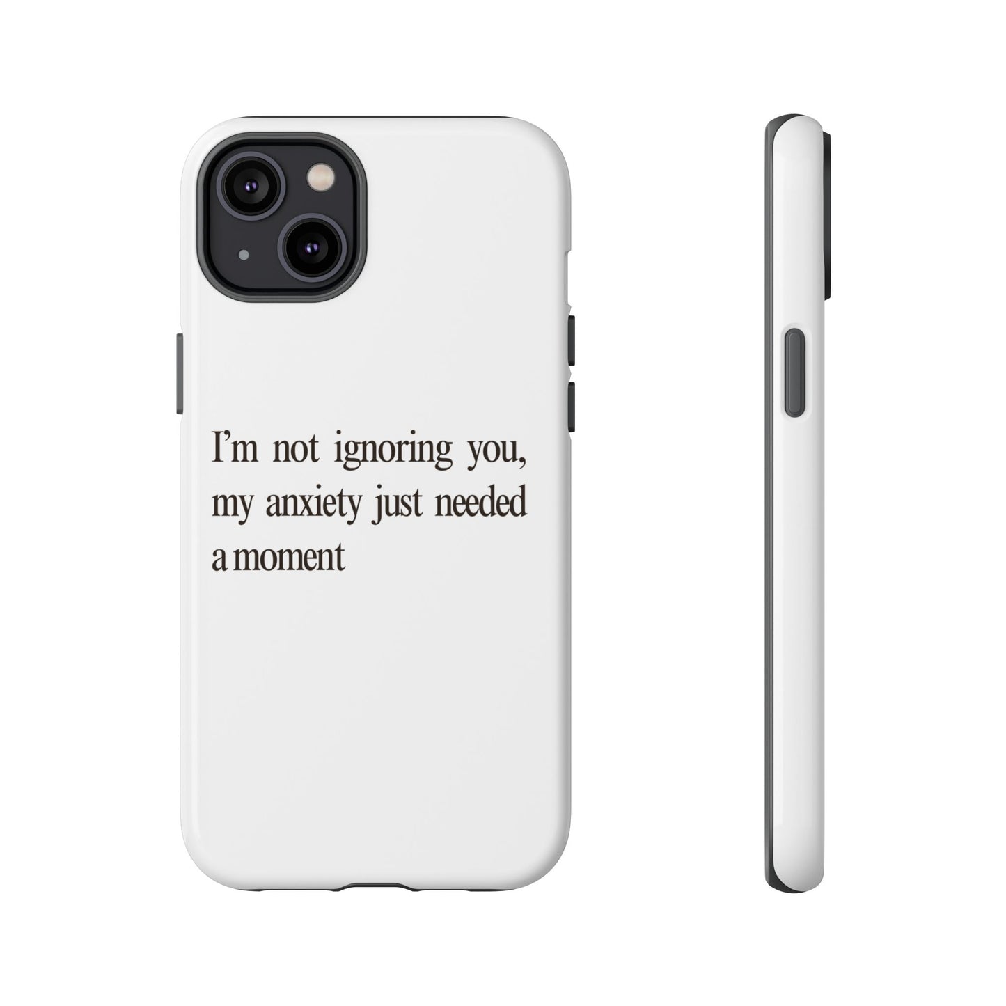 Anxiety Tough Phone Case, Stress Relief Gift, Mental Health Awareness, Protective Phone Cover, Inspirational Quote Case