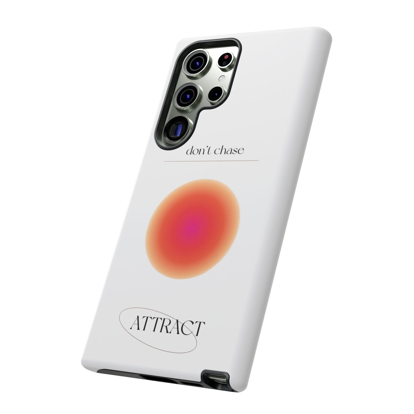 Phone Case, Don't Chase Attract Tough Cases, Durable Cover, Protective Shell, Rugged Case, Impact Resistant, Phone Accessory