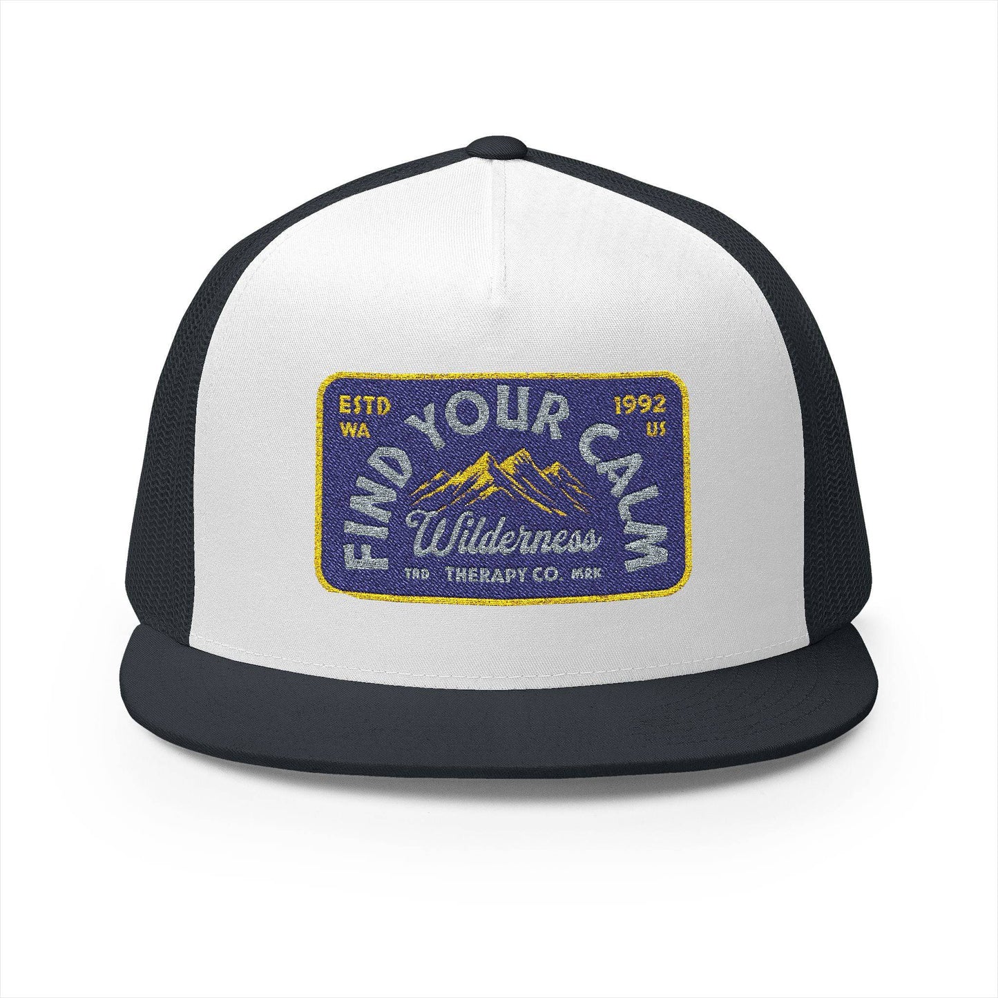 Vintage Embroidered Trucker Cap - 'Find Your Own Wilderness' - Its Fine, I Am Fine