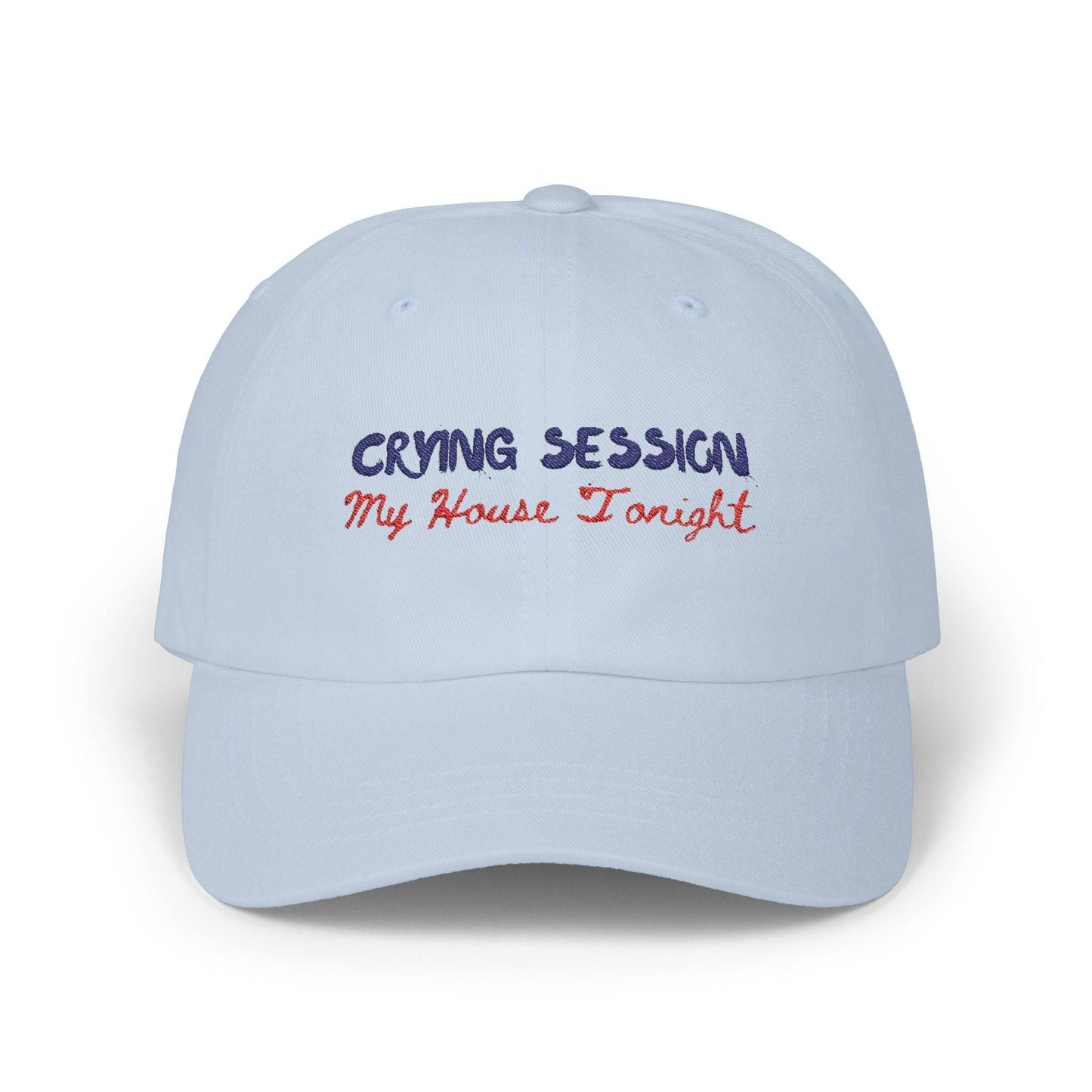 Embroidered Dad Cap - Fun Casual Hat for Summer, Unique Gift for Him, Cool Accessory, Outdoor Festivals, Stylish Summer Cap | Crying - Its Fine, I Am Fine