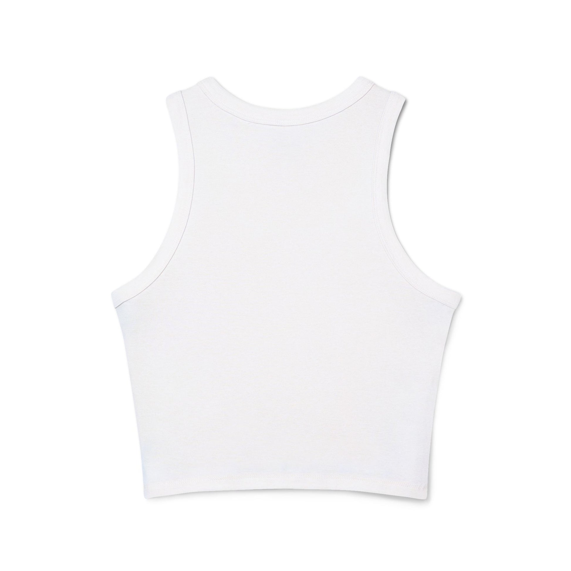 Cute & Sassy ‘Go Away’ Graphic Racer Tank Top for Women - Its Fine, I Am Fine