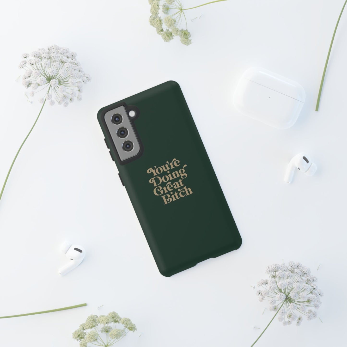 Tough Cases, Encouraging Phone Case, Motivational Phone Cover, Inspirational Phone Protector, Tough Love Phone Case, You're Doing Great