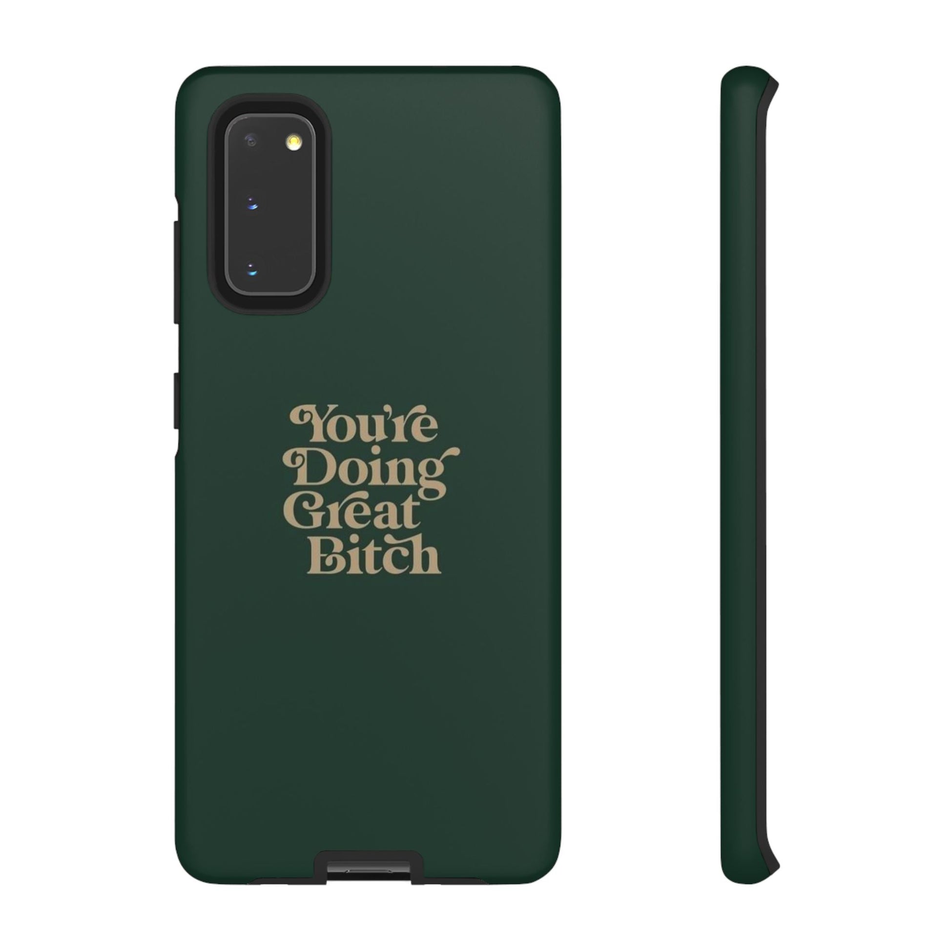 Tough Cases, Encouraging Phone Case, Motivational Phone Cover, Inspirational Phone Protector, Tough Love Phone Case, You're Doing Great - Its Fine, I Am Fine