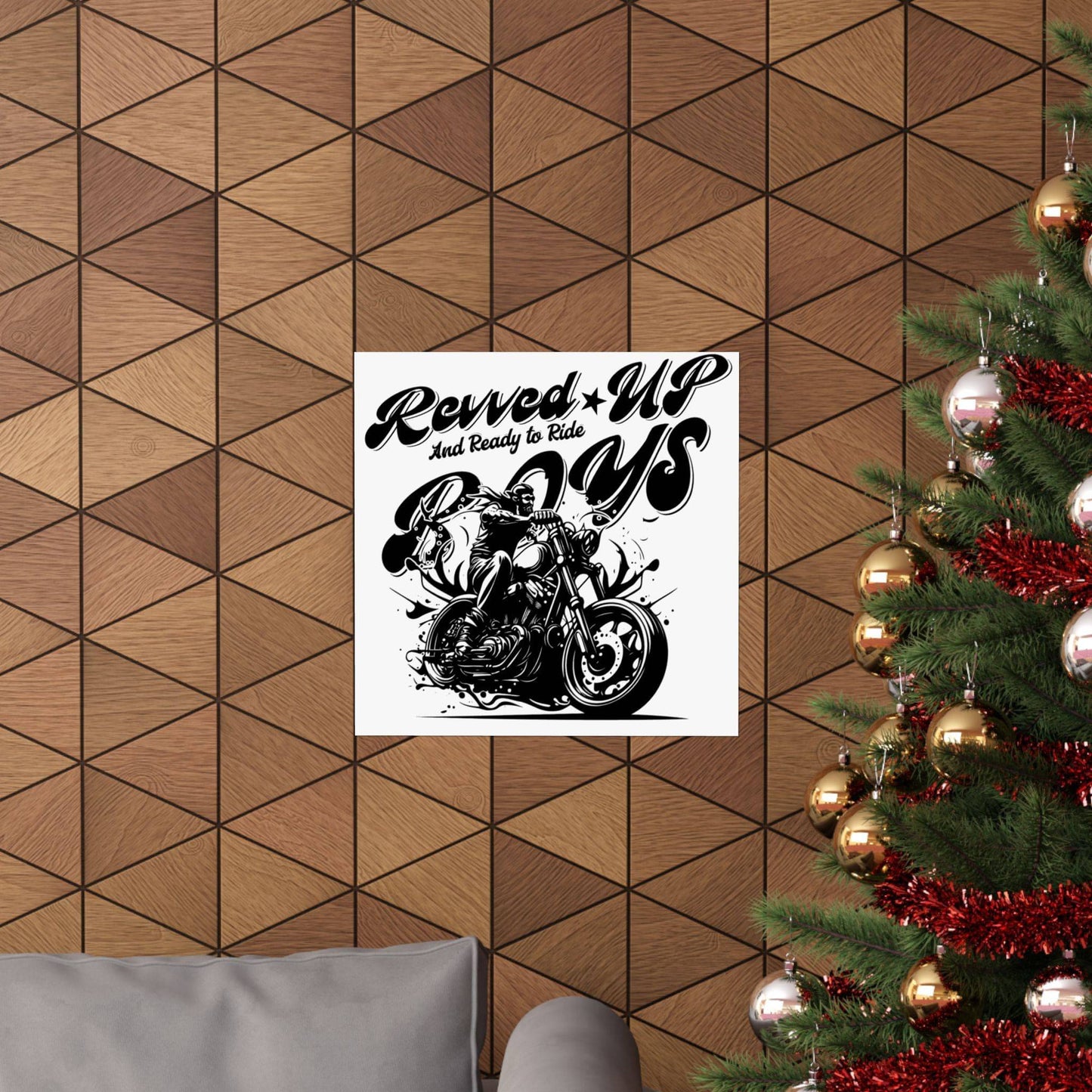 Revv'd Up Motorcycle Poster - Perfect for Bikers & Enthusiasts - Its Fine, I Am Fine