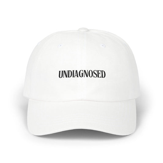 Minimalist 'Undiagnosed' Dad Cap | Mental Health Awareness Gift, Unisex Hat, Casual Fashion, Everyday Wear, Statement Piece - Its Fine, I Am Fine