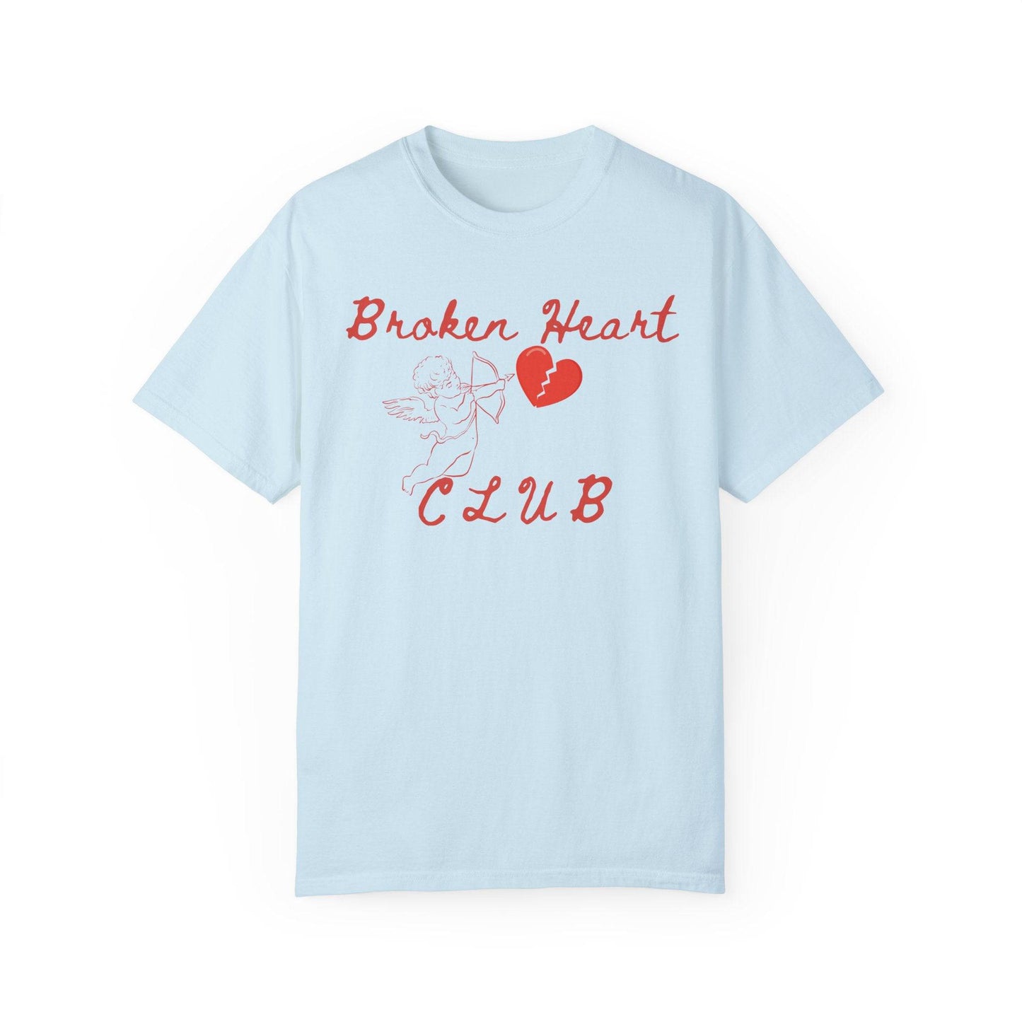 Broken Heart Club T-Shirt, Unisex Casual Tee, Cute Gift for Friends, Valentine's Day Wear, Funny Relationship Shirt - Its Fine, I Am Fine