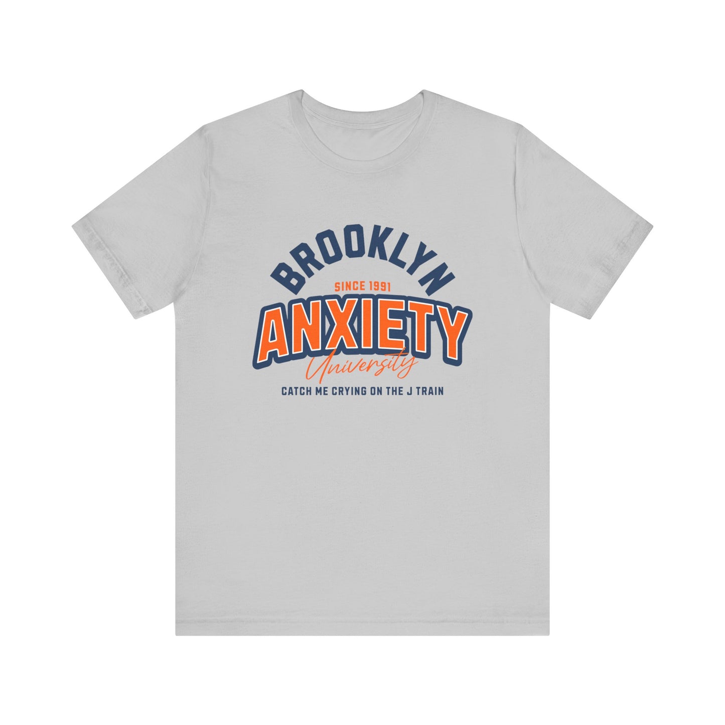 Brooklyn Anxiety University Vintage Unisex T-Shirt – Retro Graphic Tee