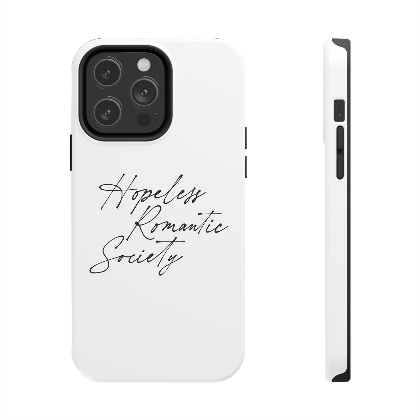 Hopeless Romantic Tough Phone Cases - Unique Gift Ideas, Valentine's Day Gift, Floral Phone Accessories, Love Quotes Cover, Protective Phone - Its Fine, I Am Fine