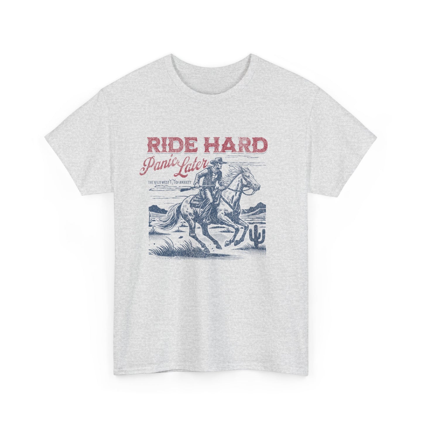 Ride Hard Graphic Tee – Unisex Western Cowboy Shirt for Bold & Free Spirits