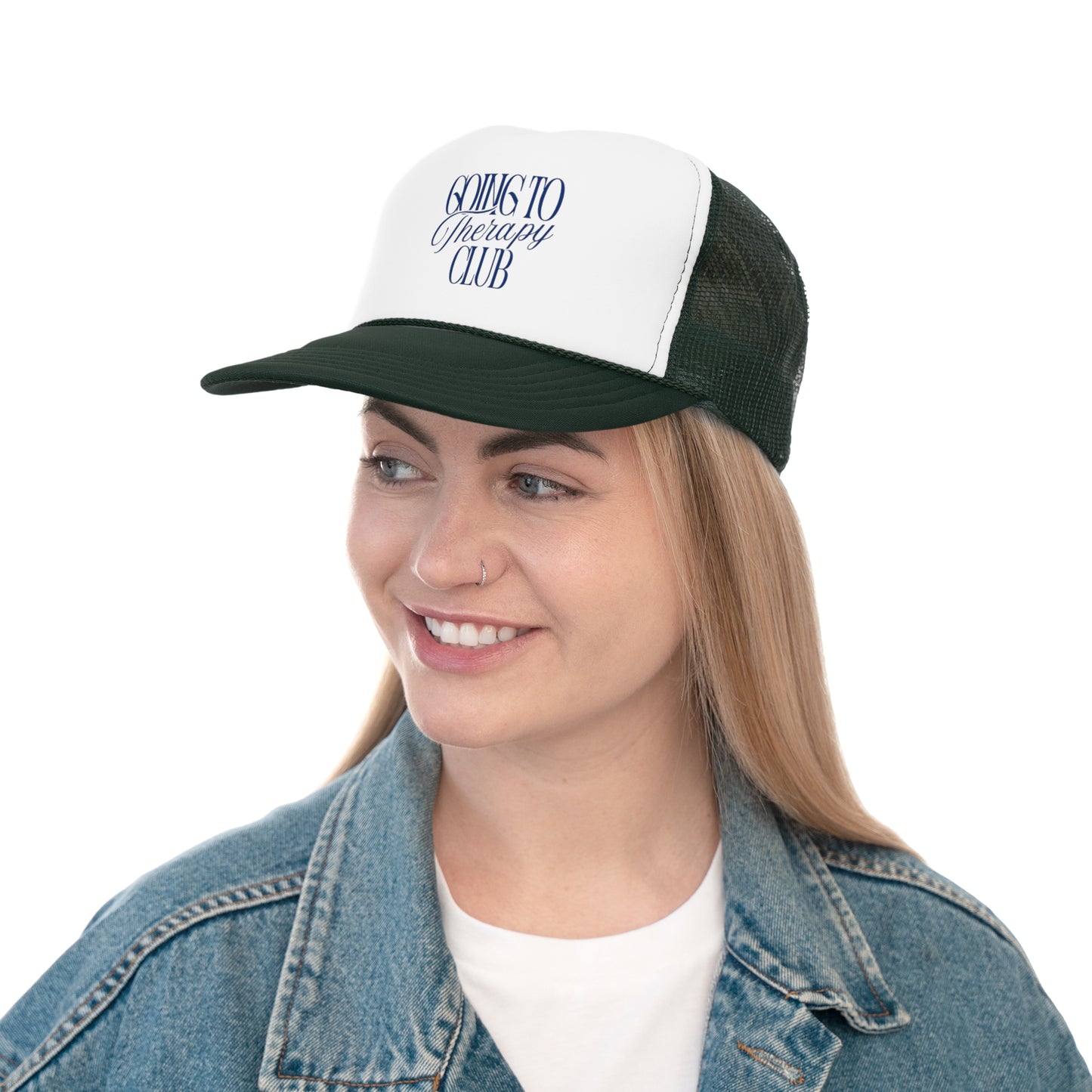 Therapy Club Trucker Cap - Support Mental Health Awareness