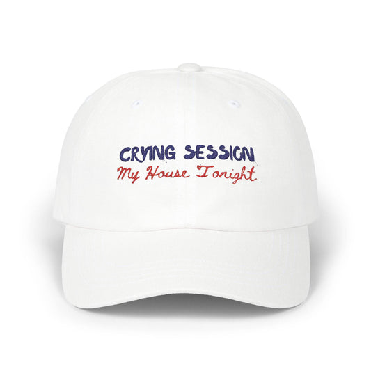 Embroidered Dad Cap - Fun Casual Hat for Summer, Unique Gift for Him, Cool Accessory, Outdoor Festivals, Stylish Summer Cap | Crying - Its Fine, I Am Fine