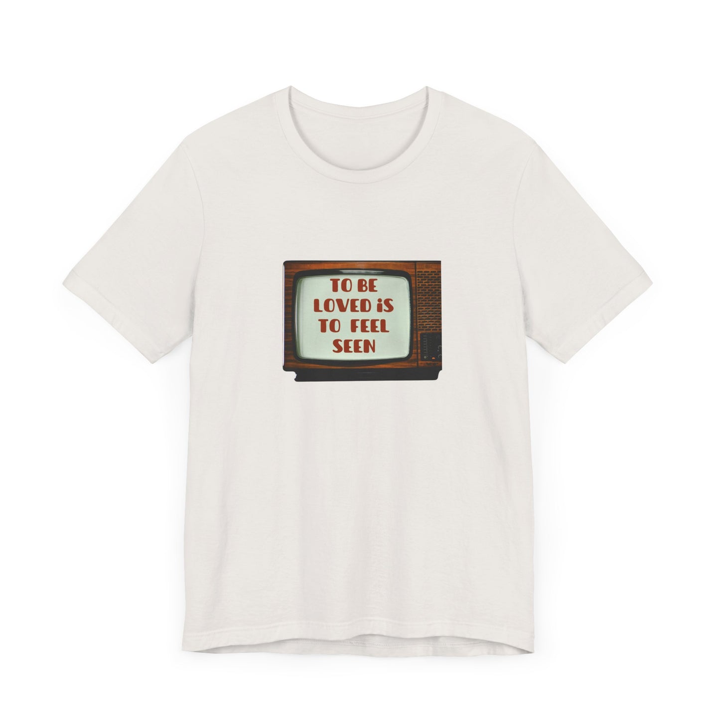 Retro Love Quote Tee, Unisex Short Sleeve Shirt, Vintage Style, Gift for Friends, Self-Love Statement T-Shirt, Casual Chic Top