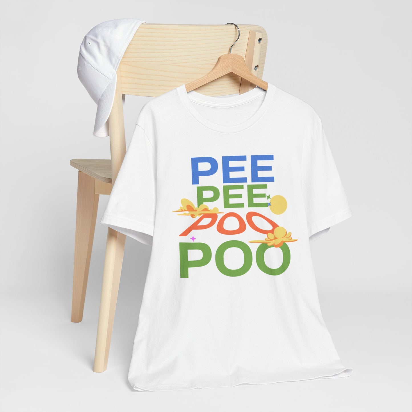 Fun Pee Pee Poo Graphic Tee - Its Fine, I Am Fine