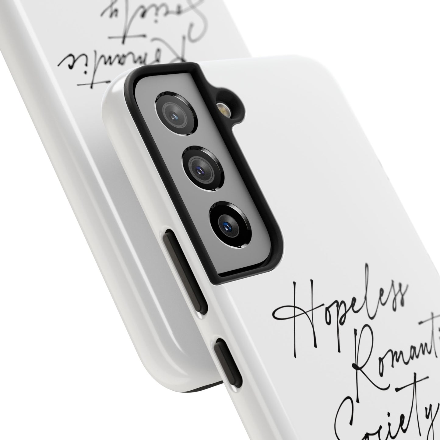 Hopeless Romantic Tough Phone Cases - Unique Gift Ideas, Valentine's Day Gift, Floral Phone Accessories, Love Quotes Cover, Protective Phone