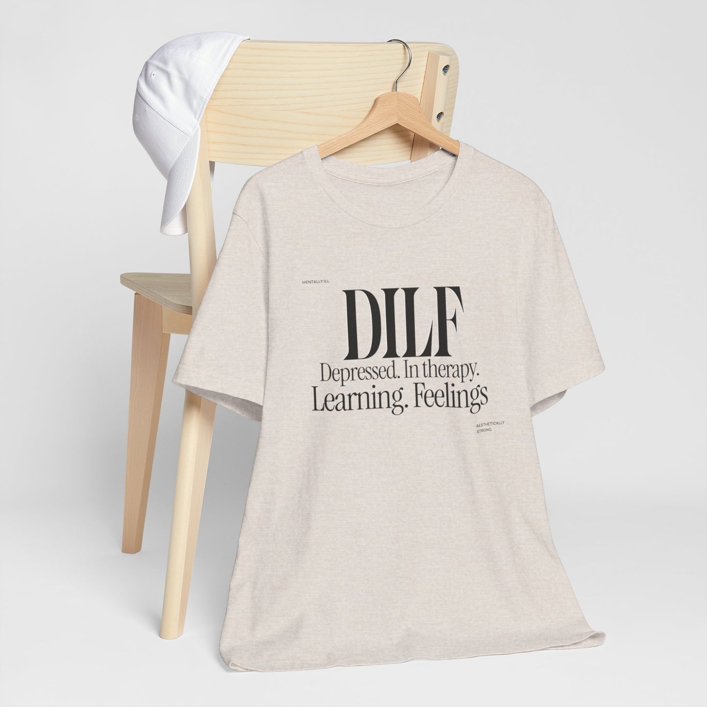 DLF Unisex Jersey Short Sleeve Tee - Embrace Feelings - Its Fine, I Am Fine