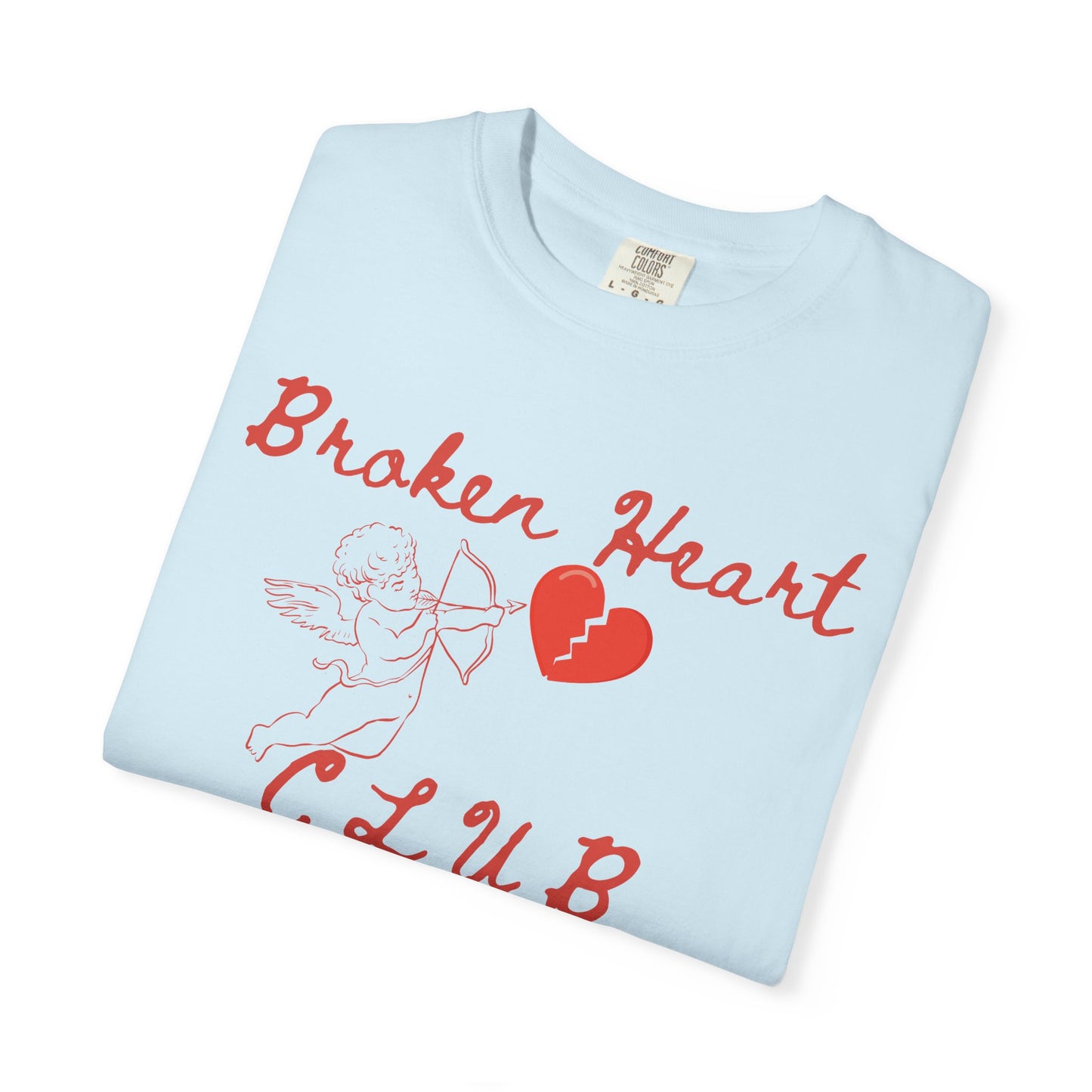 Broken Heart Club T-Shirt, Unisex Casual Tee, Cute Gift for Friends, Valentine's Day Wear, Funny Relationship Shirt