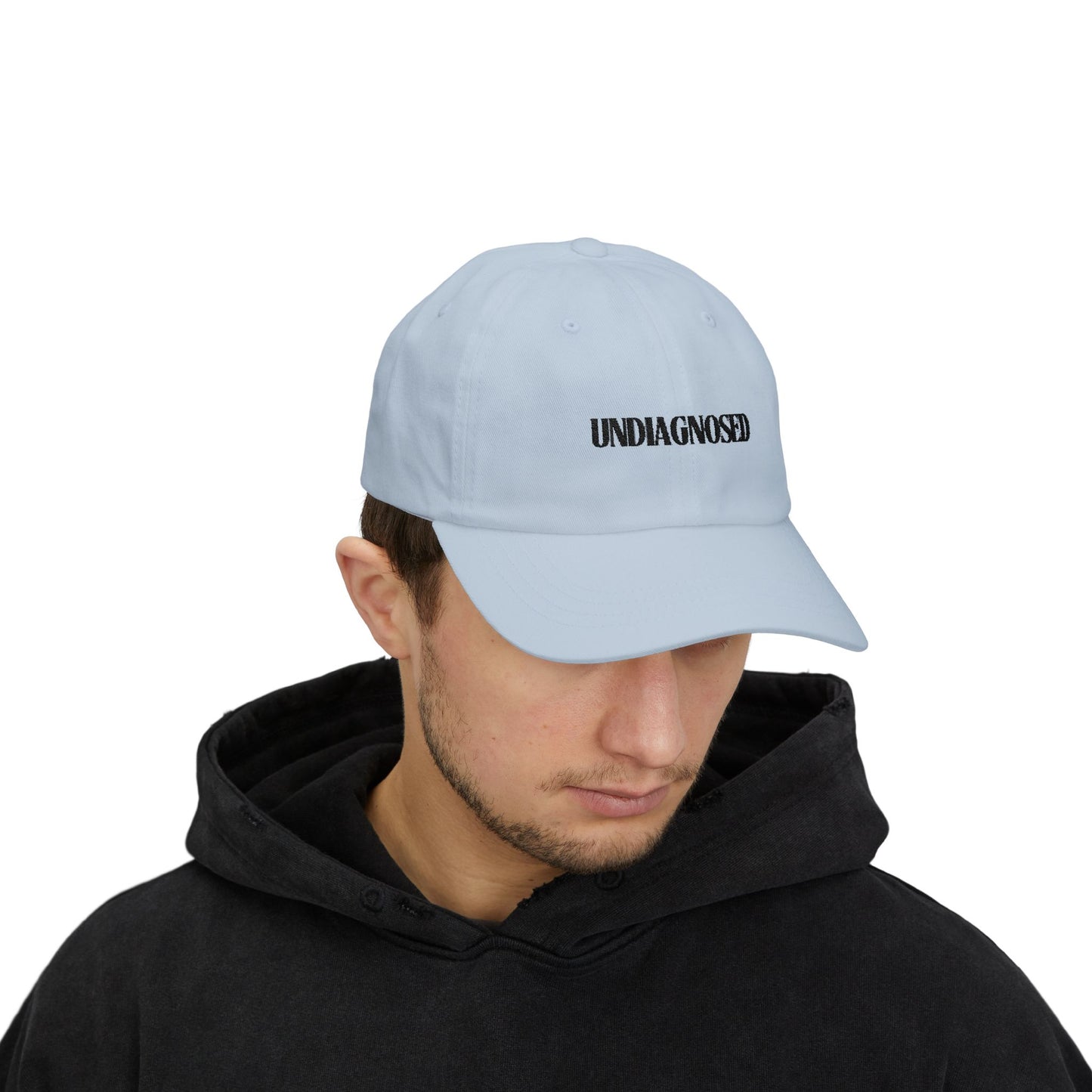 Minimalist 'Undiagnosed' Dad Cap | Mental Health Awareness Gift, Unisex Hat, Casual Fashion, Everyday Wear, Statement Piece