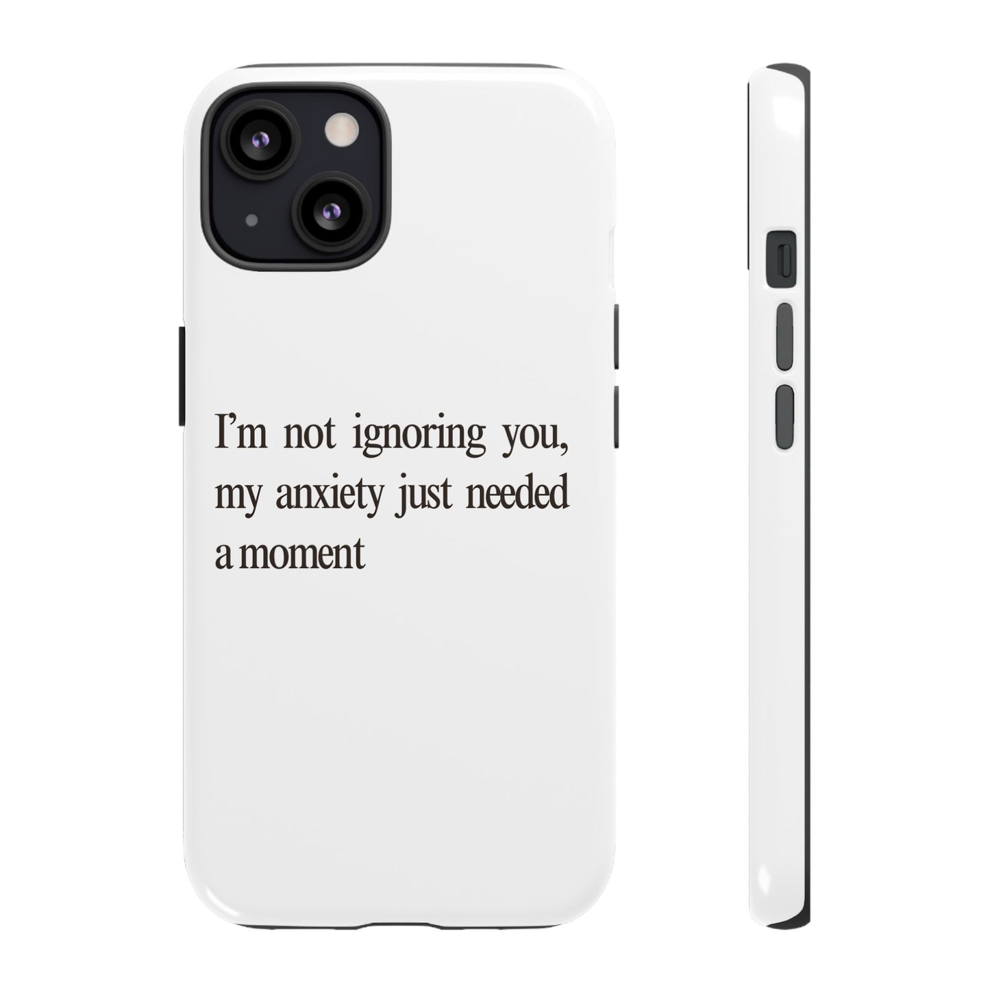 Anxiety Tough Phone Case, Stress Relief Gift, Mental Health Awareness, Protective Phone Cover, Inspirational Quote Case