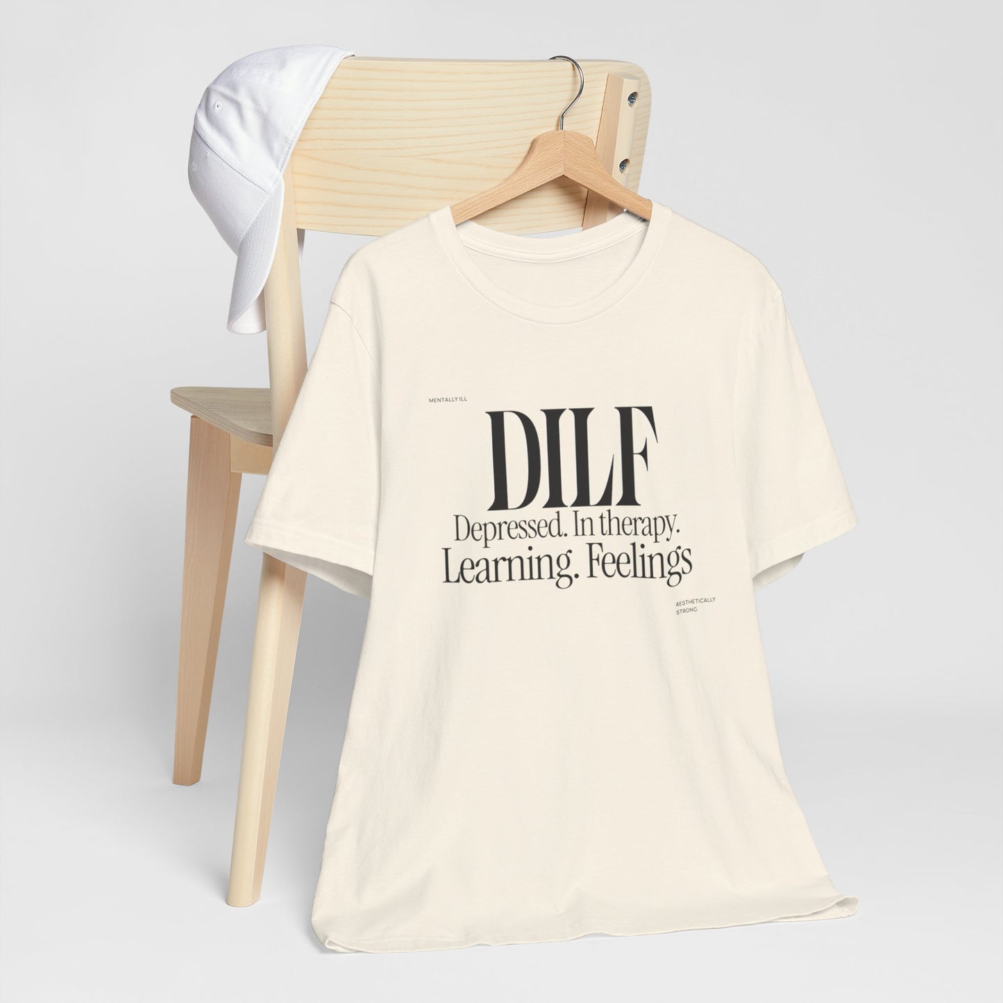 DLF Unisex Jersey Short Sleeve Tee - Embrace Feelings - Its Fine, I Am Fine