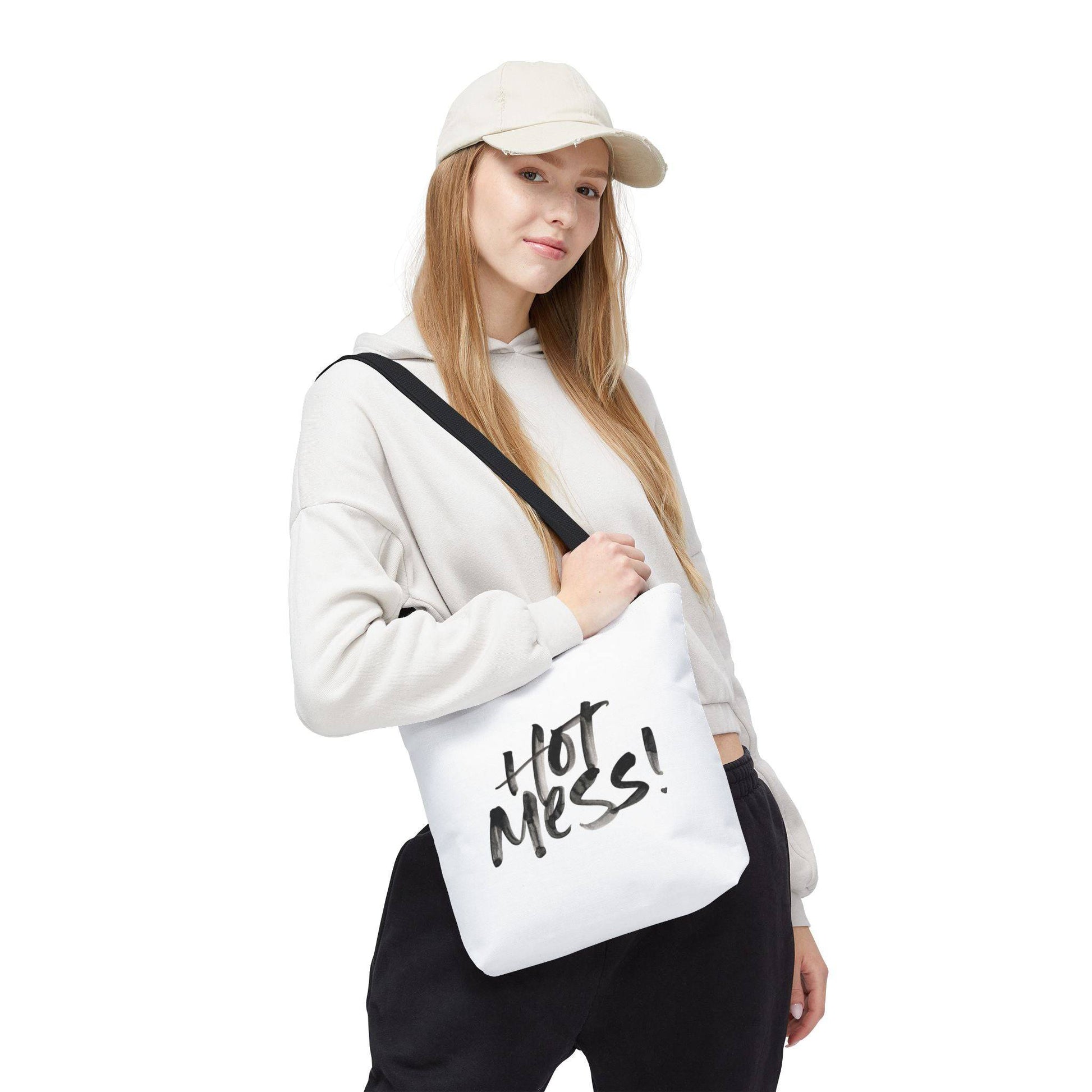 Hot Mess Tote Bag - Stylish, Reusable, Everyday Carryall, Perfect for Shopping, Gym, Beach, or Travel - Its Fine, I Am Fine
