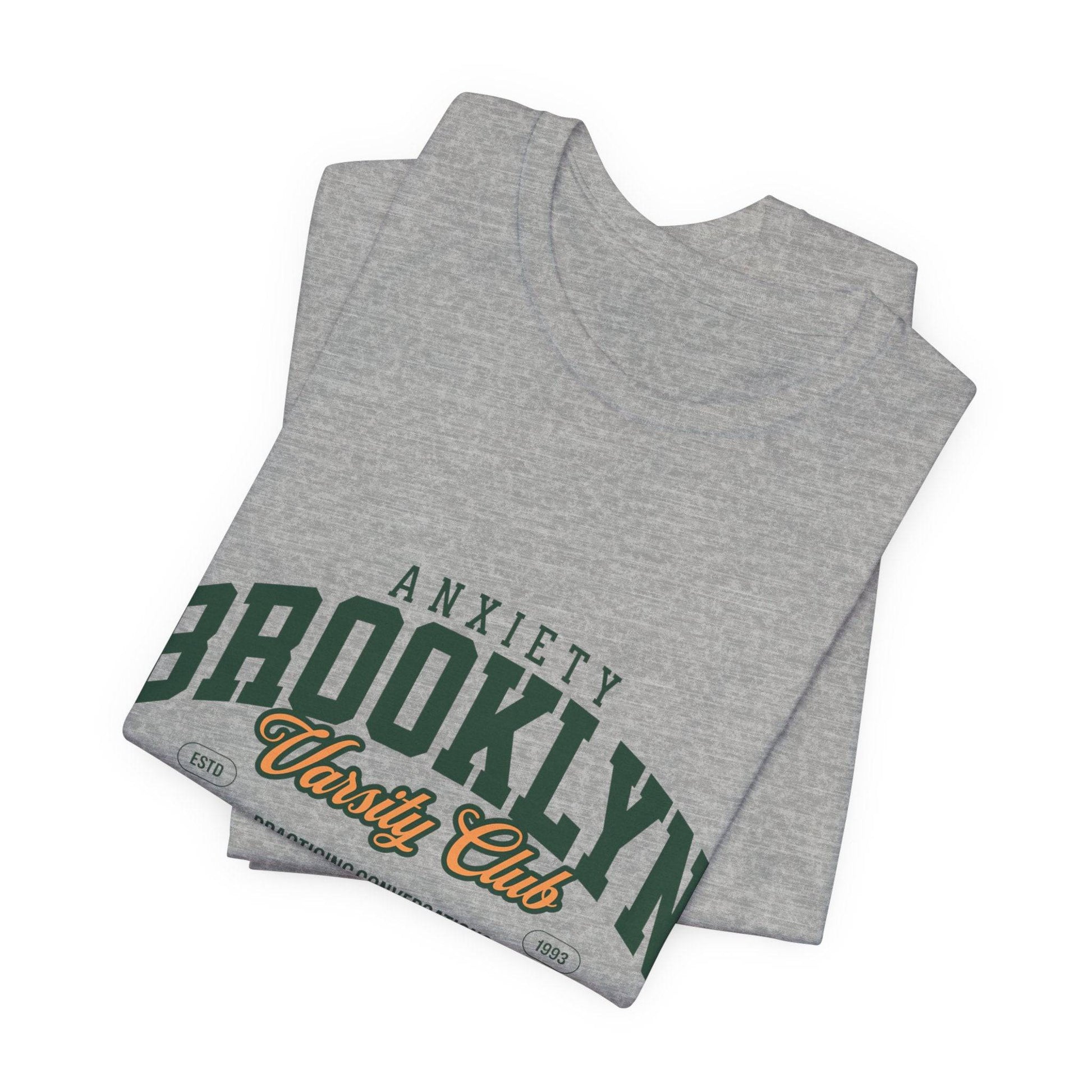 Brooklyn Anxiety Club Vintage Unisex T-Shirt | Funny Retro Graphic Tee for Everyday Comfort - Its Fine, I Am Fine