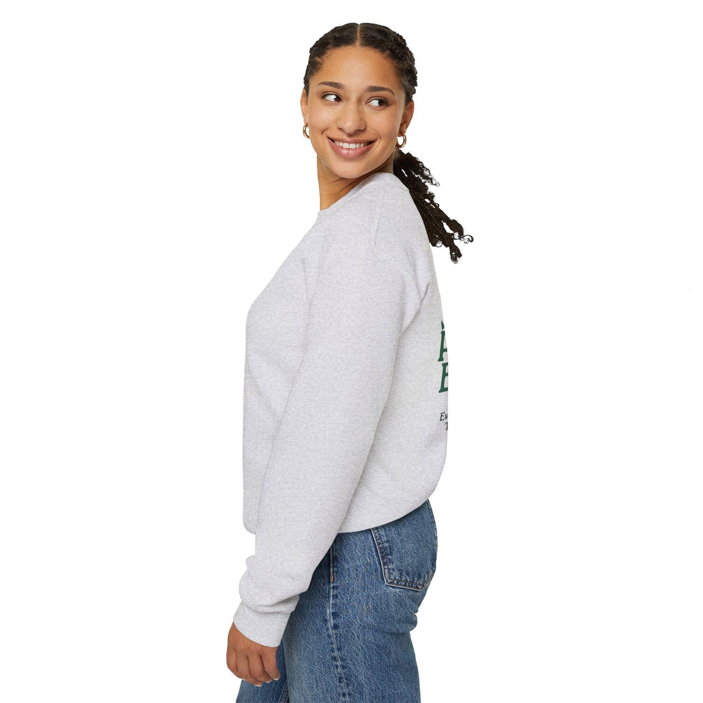 Positive Vibes Crewneck Sweatshirt, Inspirational Gift, Unisex Motivational Apparel, Everyday Comfort, Self-Care Fashion, Gift for Him or - Its Fine, I Am Fine