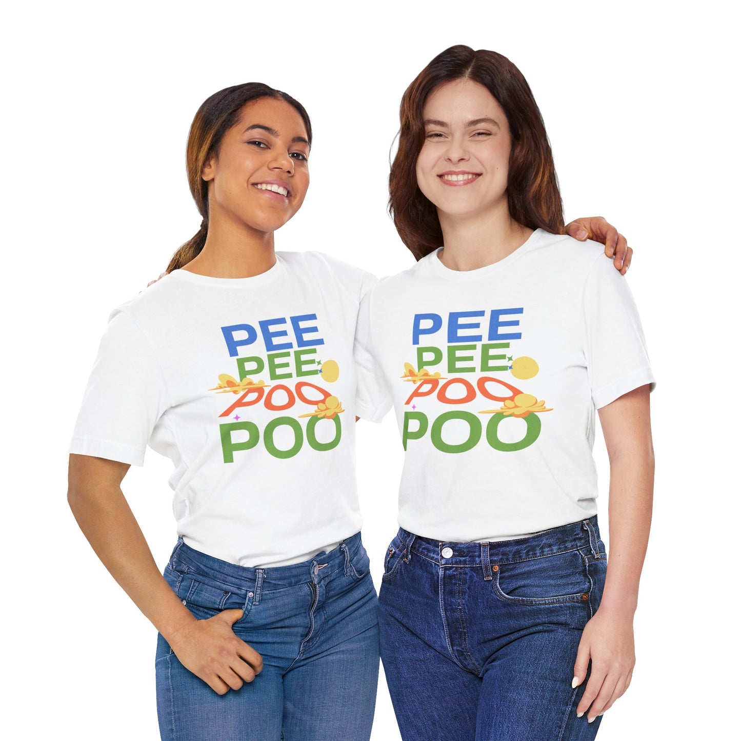 Fun Pee Pee Poo Graphic Tee - Its Fine, I Am Fine